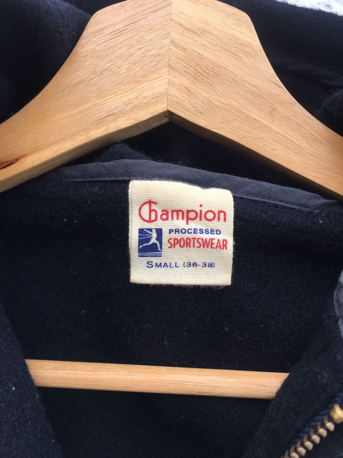 Champion Rare Vintage 80s Champion Wool Hooded Jacket Size US M / EU 48-50 / 2 - 10 Thumbnail