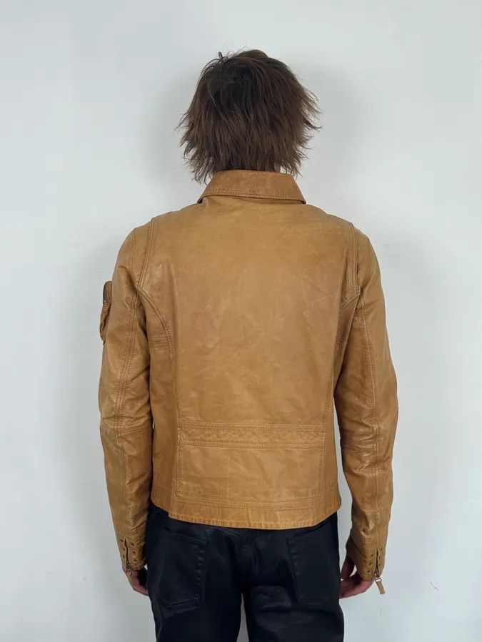 Diesel 2000s Diesel Camel Leather Multi-Pocket Leather Jacket Size US M / EU 48-50 / 2 - 2 Thumbnail