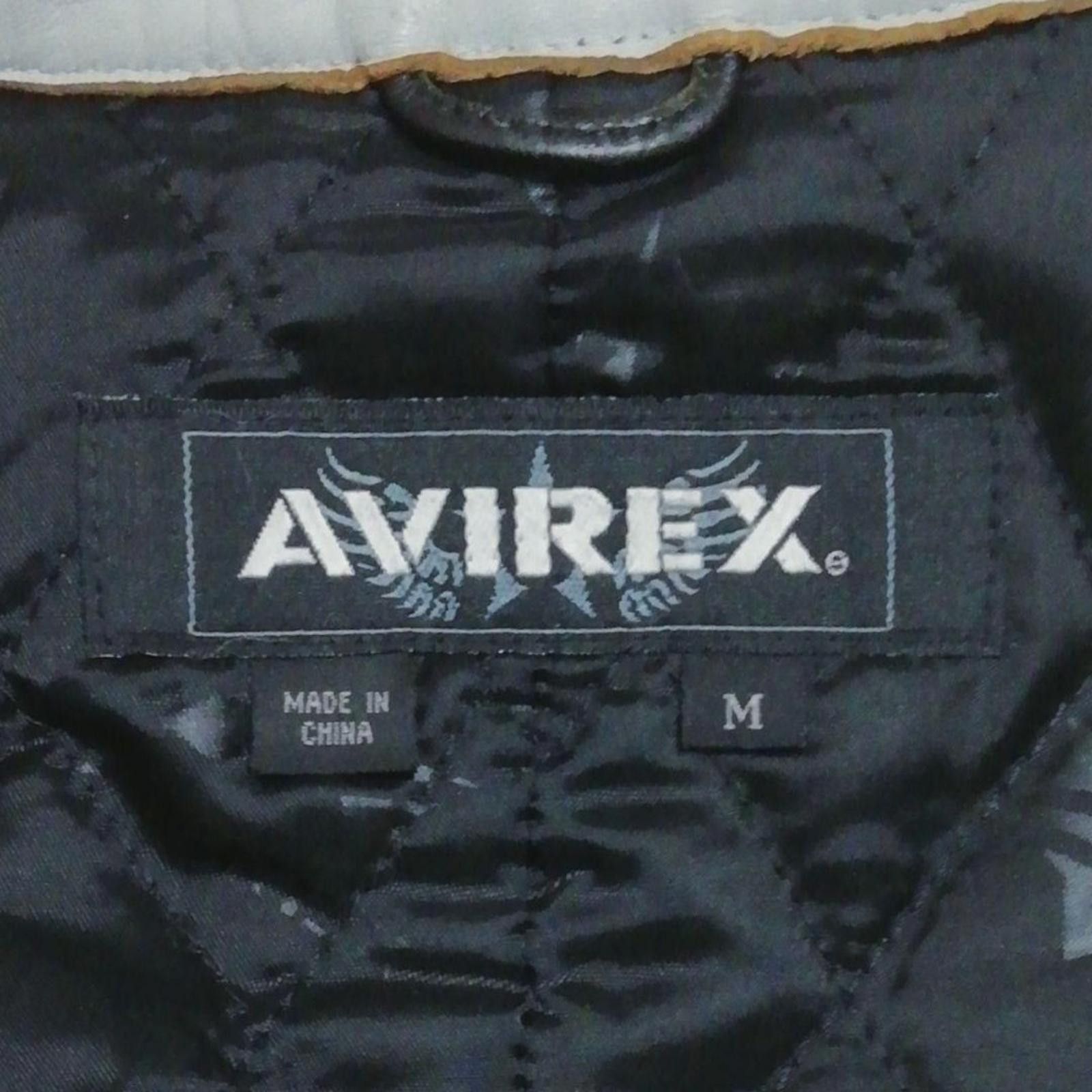 Avirex Avirex - Motorcycle Leather Jacket Black Light Blue Size ONE SIZE - 8 Thumbnail