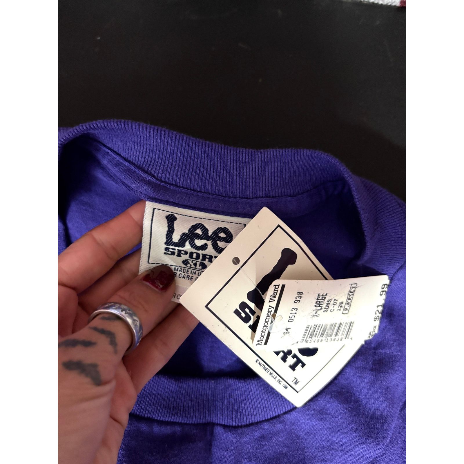Lee Vtg Phoenix Suns T Shirt XL NBA Nutmeg Mills NOS Size US XL / EU 56 / 4 - 10 Thumbnail