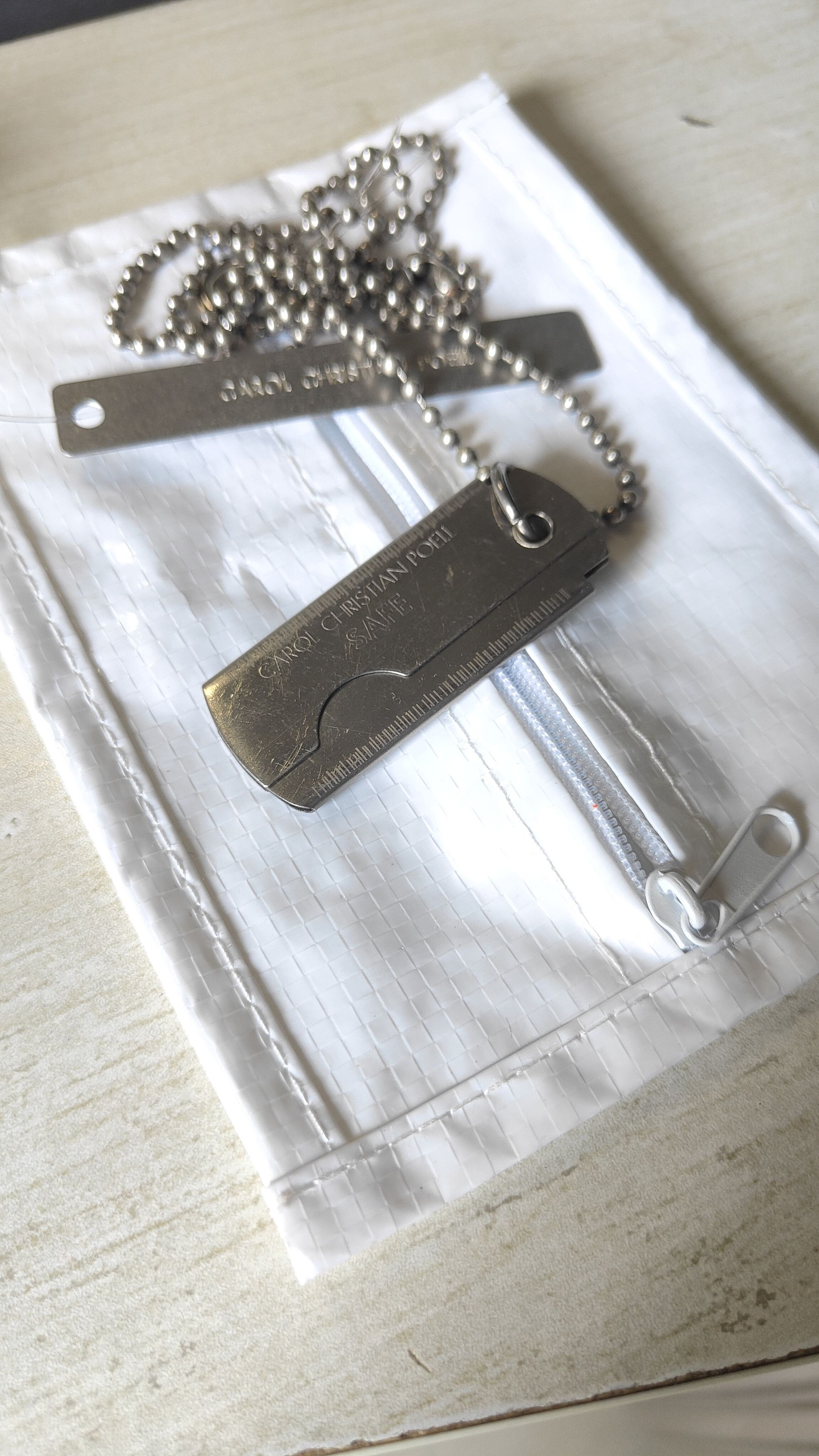 Carol Christian Poell Carol Christian Poell Razorblade Necklace | Grailed