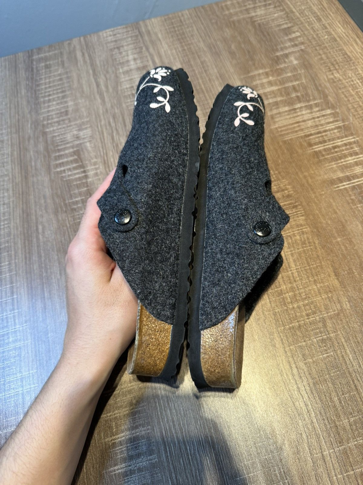 Birkenstock Birkenstock Papillio Boston Felt Wool Clog Sz 7 38 Women Size US 7 / IT 37 - 5 Thumbnail