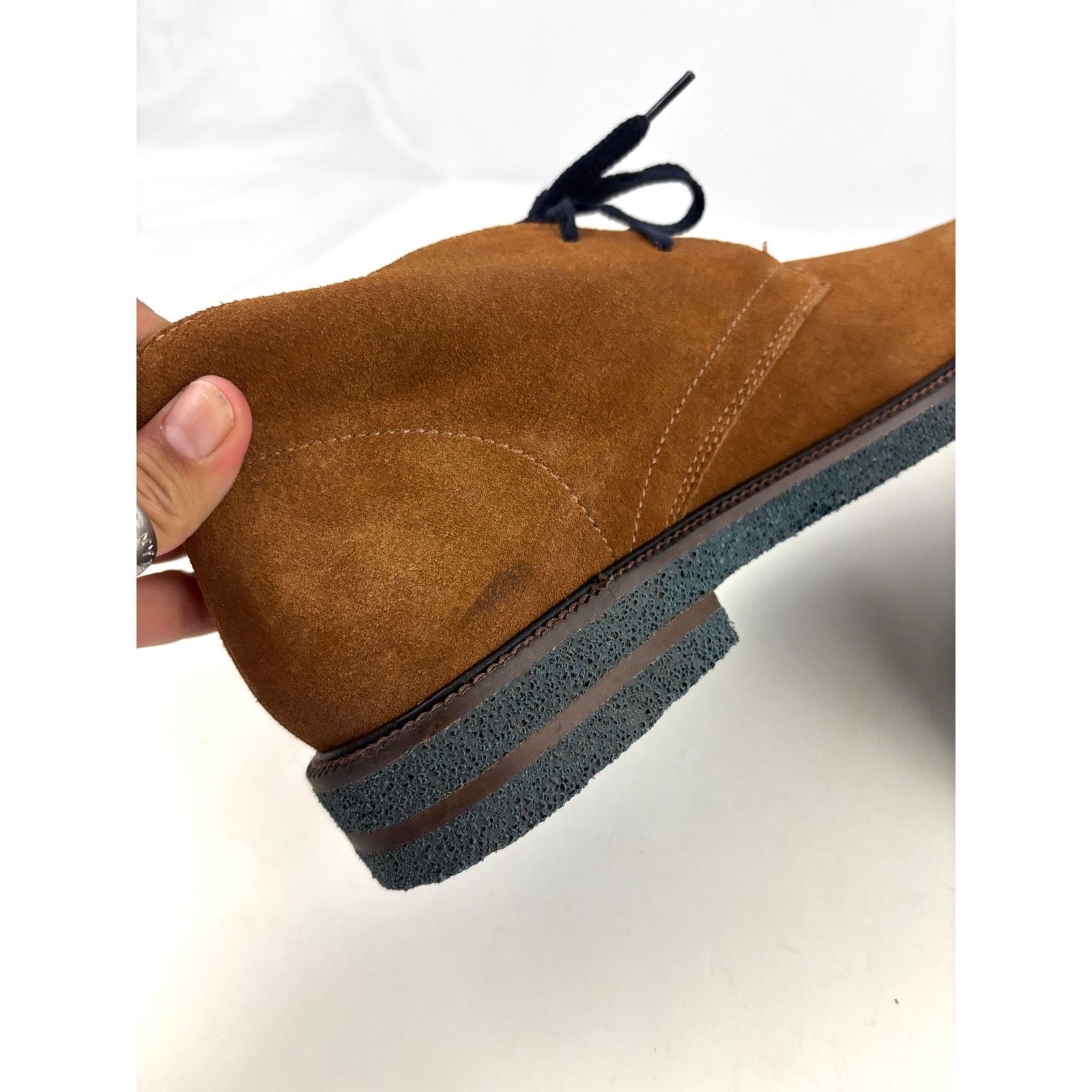 Donald Pliner Donald J. Pliner Levi Chukka Boots Calf Suede Cognac 8 M Size US 8 / EU 41 - 11 Thumbnail