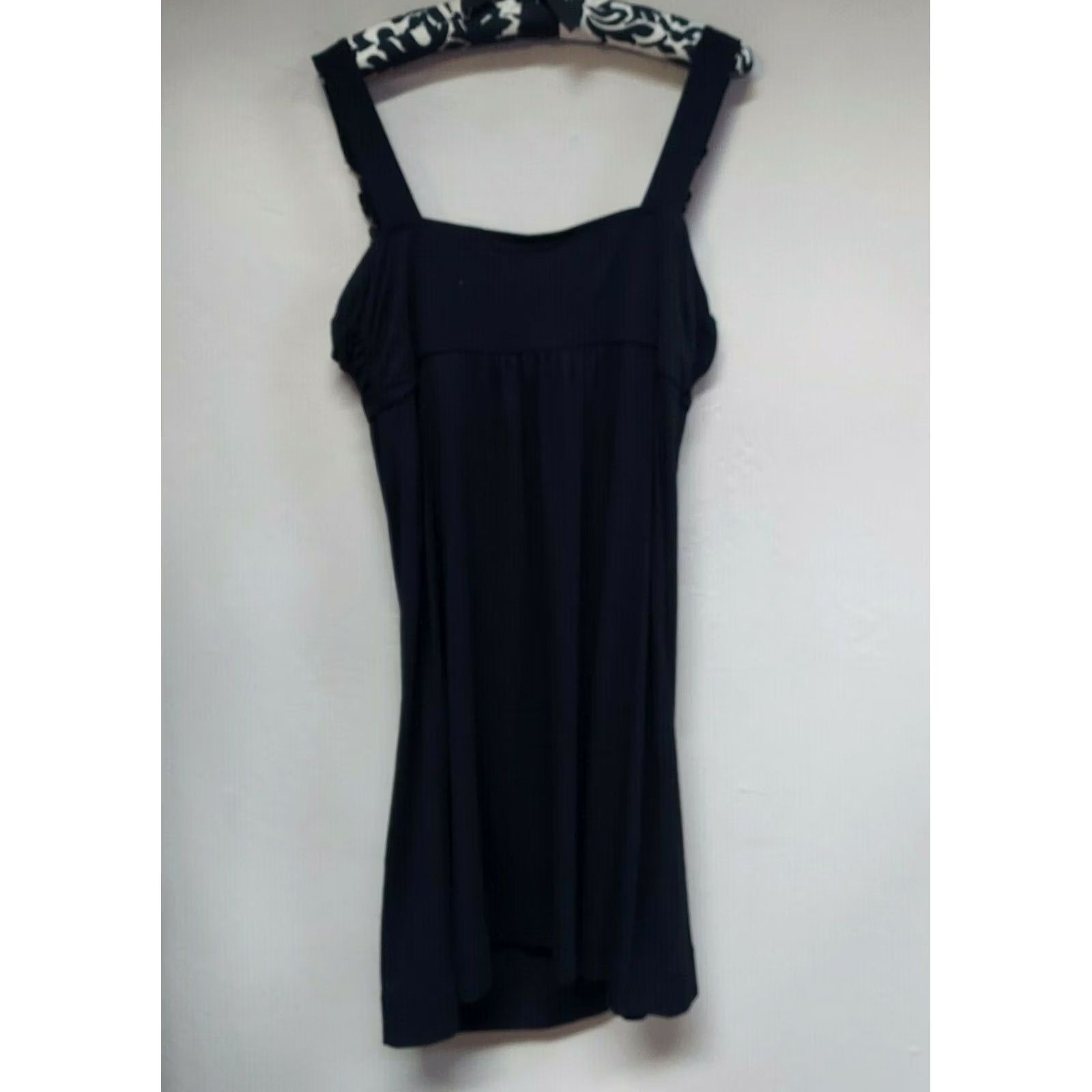 Vintage ELLE Womens Black Floral Embroidered Sleeveless Tunic Top Large NWT Shirt Tank Bohemian Sleeveless Everyday Womens Size L / US 10 / IT 46 - 2 Thumbnail