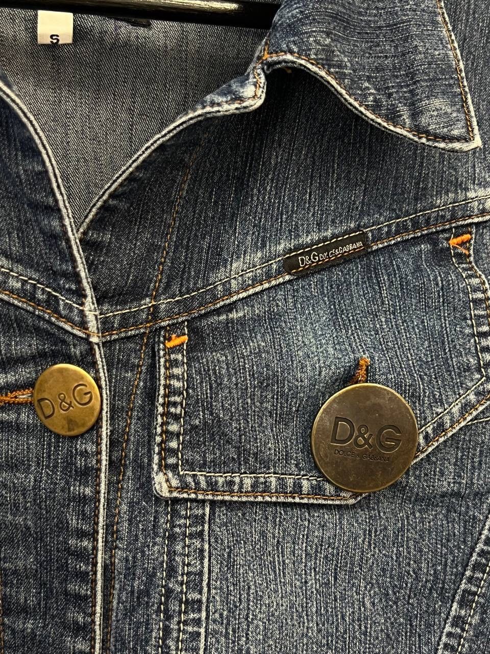 Dolce & Gabbana × Vintage Dolce gabbana denim Y2K Abstract jacket Size S / US 4 / IT 40 - 6 Thumbnail