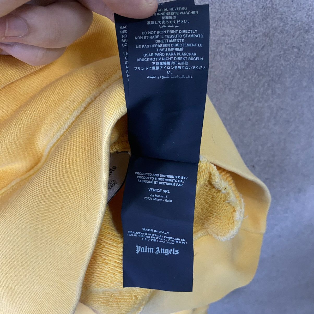 Palm Angels Palm Angels Sweatshirt Yellow S Size US S / EU 44-46 / 1 - 11 Thumbnail