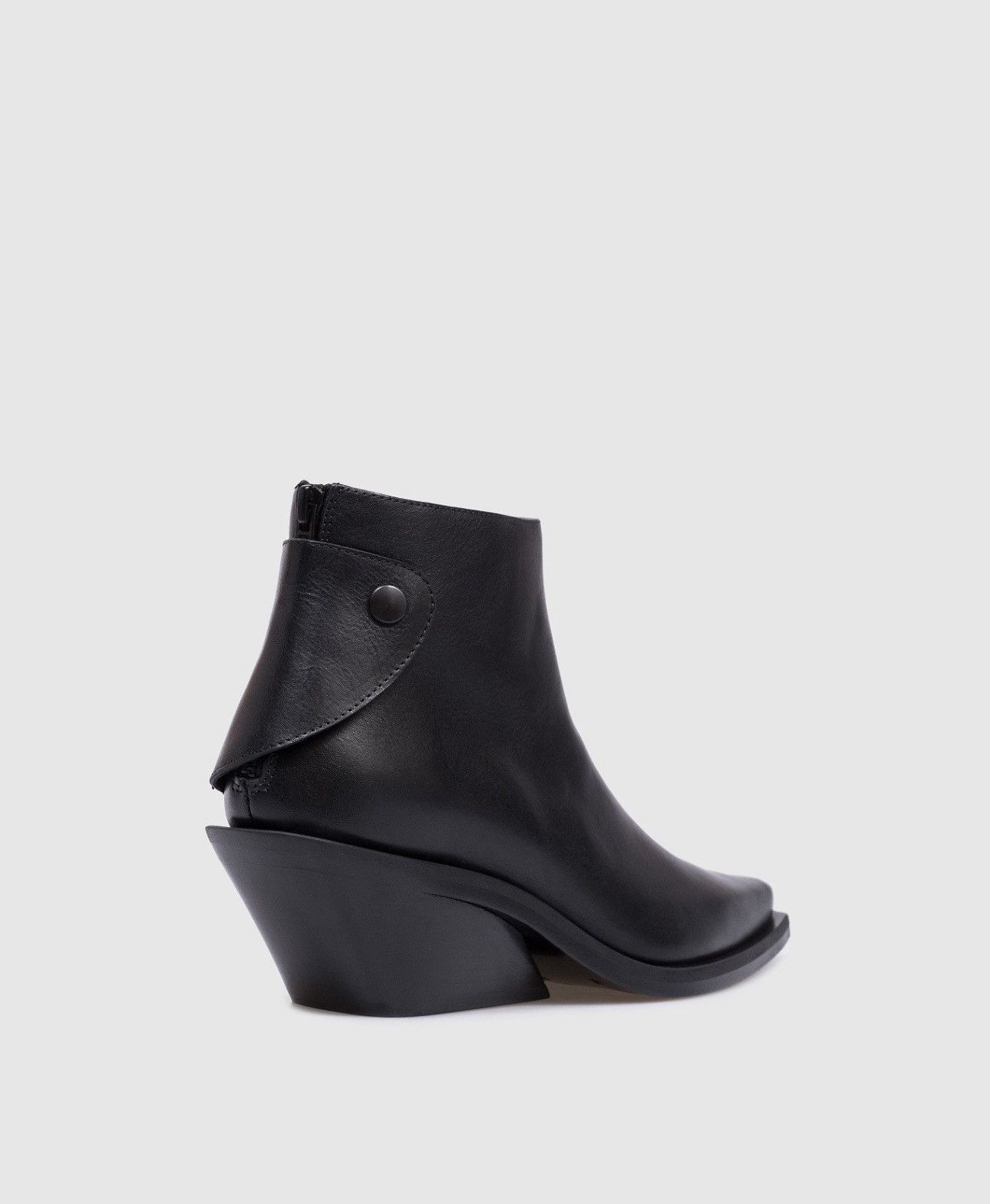 Ann Demeulemeester Last Ann Demeulemeester Kay Pointy Black Leather Cowboy Boot Size US 7.5 / IT 37.5 - 3 Thumbnail