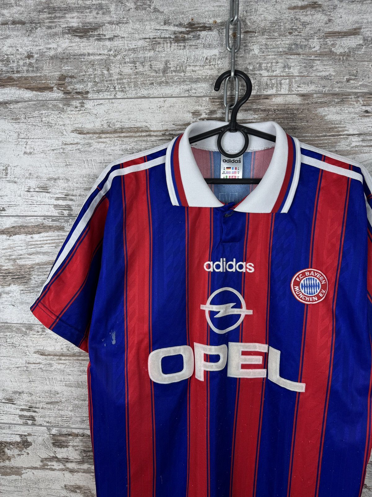 Adidas Mens Vintage Adidas Opel FC Bayern Munich Matthäus T-shirt Size US M / EU 48-50 / 2 - 4 Thumbnail