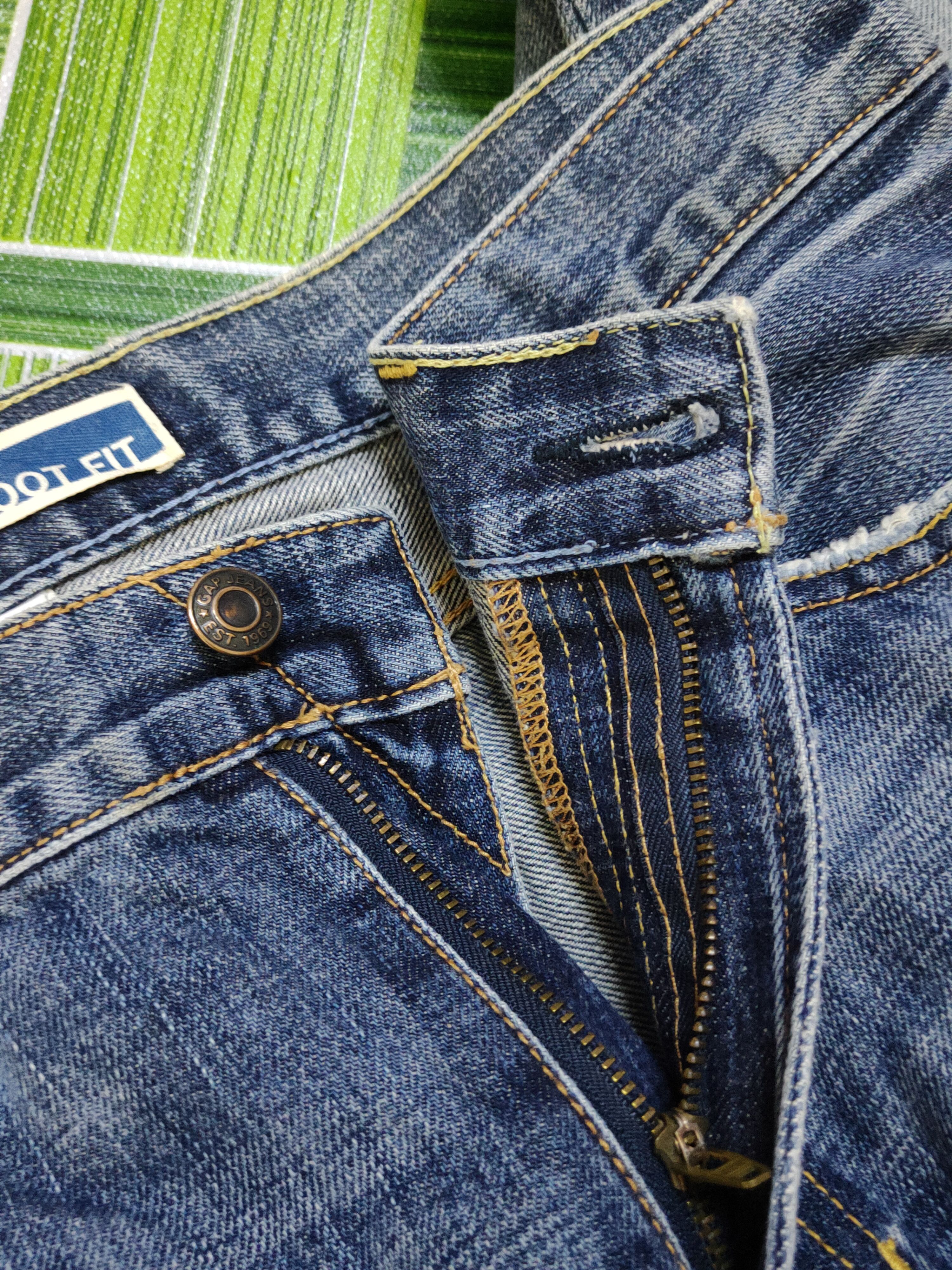 Gap Gap Blue Distressed Ripped Boot Cut Denim Jeans #S2283 Size US 33 - 12 Thumbnail