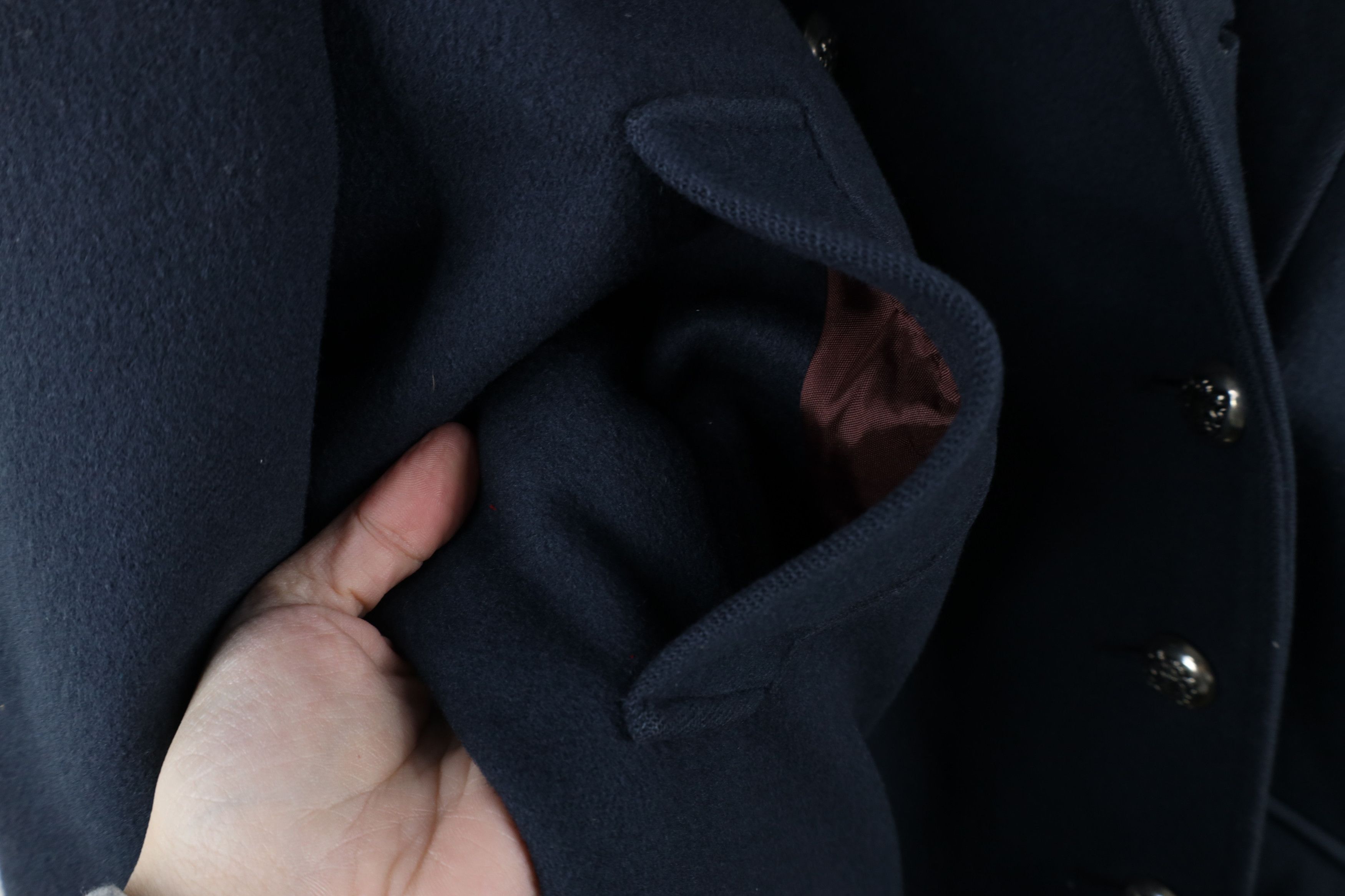 Vintage Vintage 90s Streetwear Military Style Wool Trench Coat USA Size XL / US 12-14 / IT 48-50 - 8 Thumbnail