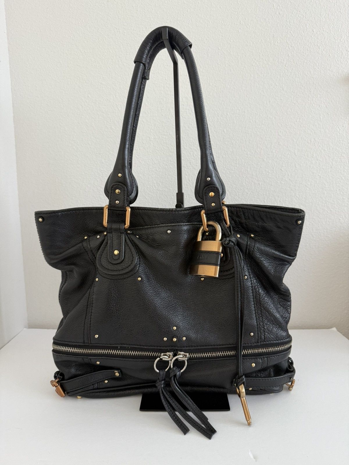 Chloe × Vintage Chloe Vintage Orange Leather Paddington Bag