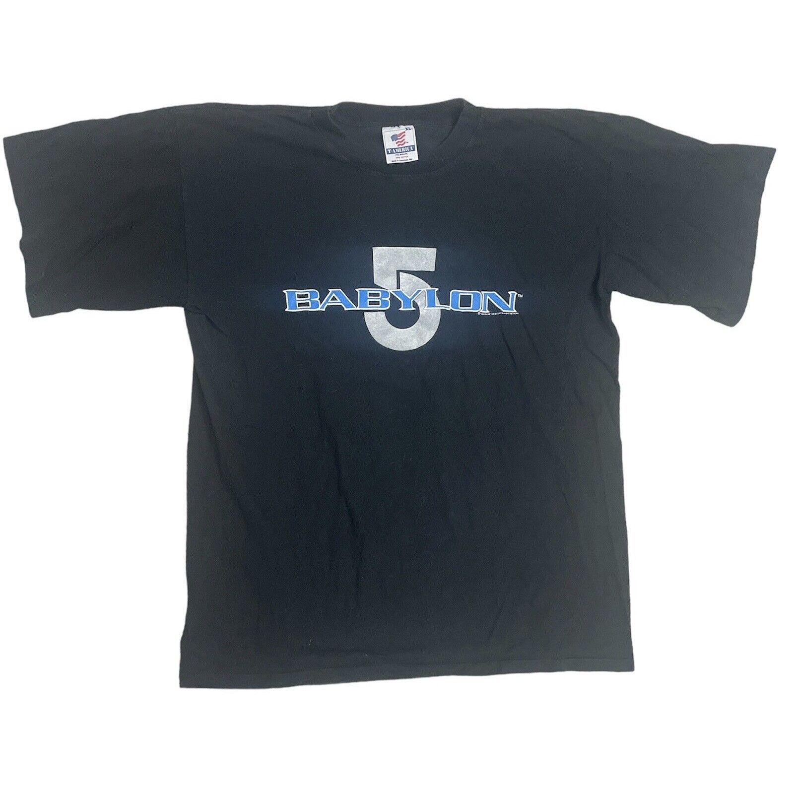 Fruit Of The Loom 1995 Warner Bros Babylon 5 Short Sleeve Adult Size XL USA Size US XL / EU 56 / 4 - 1 Thumbnail