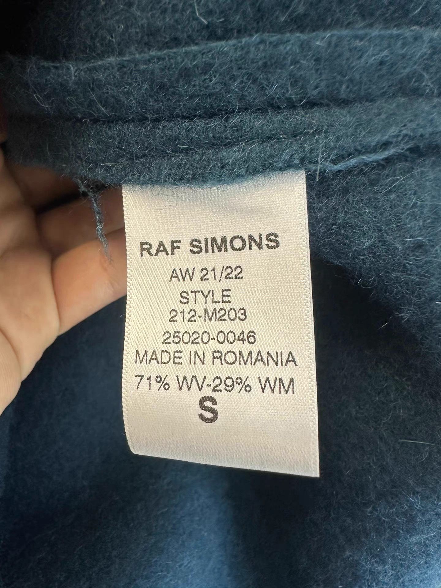Raf Simons Raf Simons 21AW Wool Blend Pullover Triangle Collar Coat K20 Size S / US 4 / IT 40 - 7 Thumbnail
