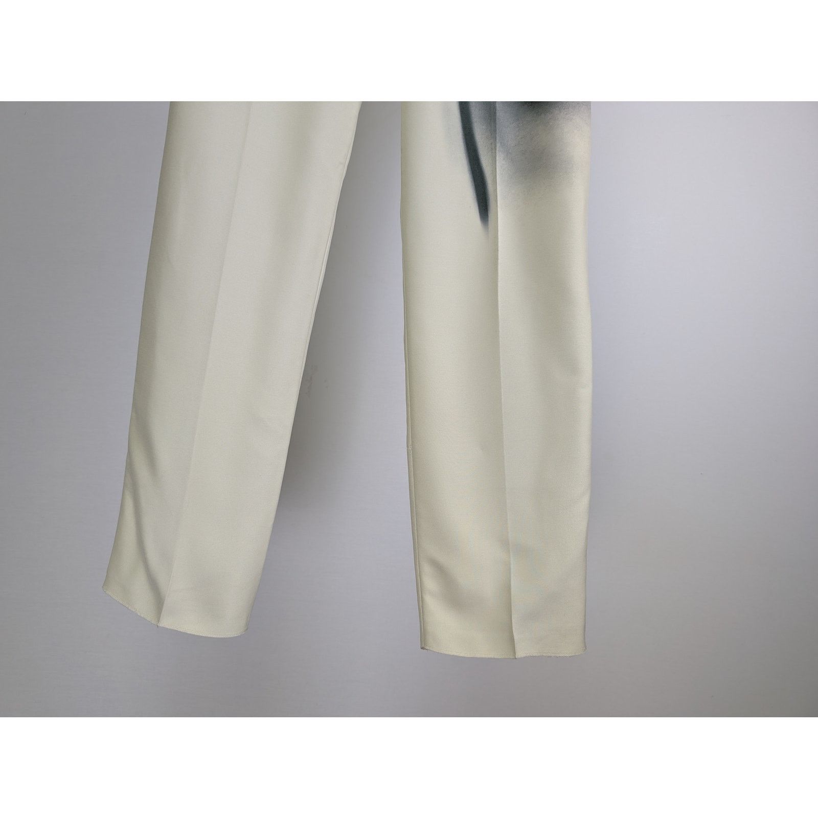 Alexander McQueen o1rshd1 Orchid Print ON Viscose Cady Pants in Putty/black Size US 32 / EU 48 - 3 Thumbnail