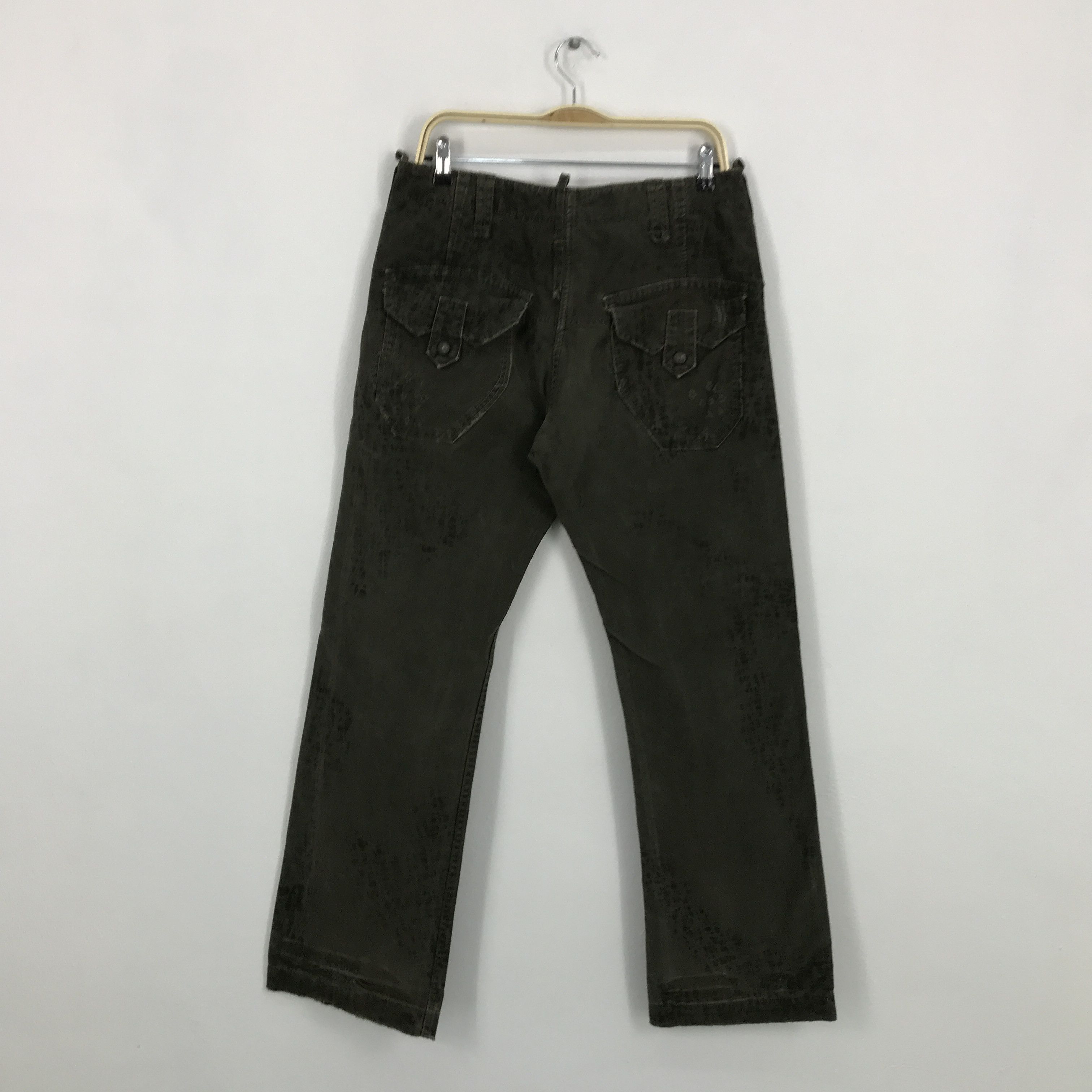Edwin × Japanese Brand Flared Edwin Japan distressed bootcut style green jean Size US 30 / EU 46 - 4 Thumbnail