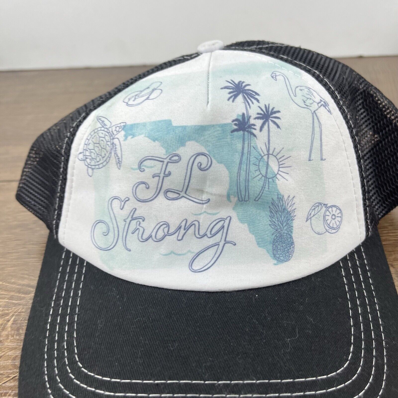 Other Florida Strong Hat Florida Snapback Hat White Adjustable Hat Size ONE SIZE - 6 Thumbnail