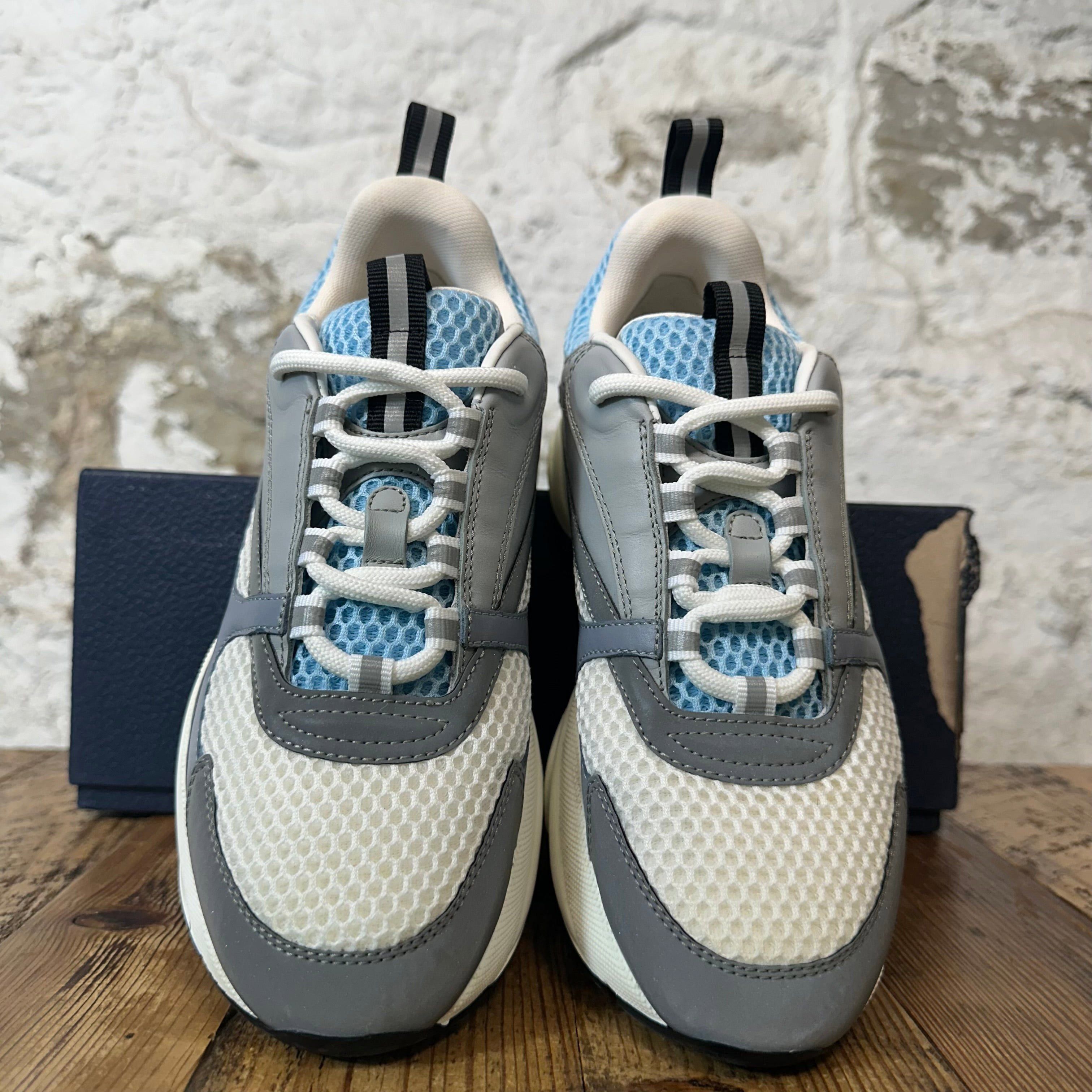 Dior Dior B22 Grey White Blue Sneaker Sz 6 (38) Size US 6 / EU 39 - 3 Thumbnail