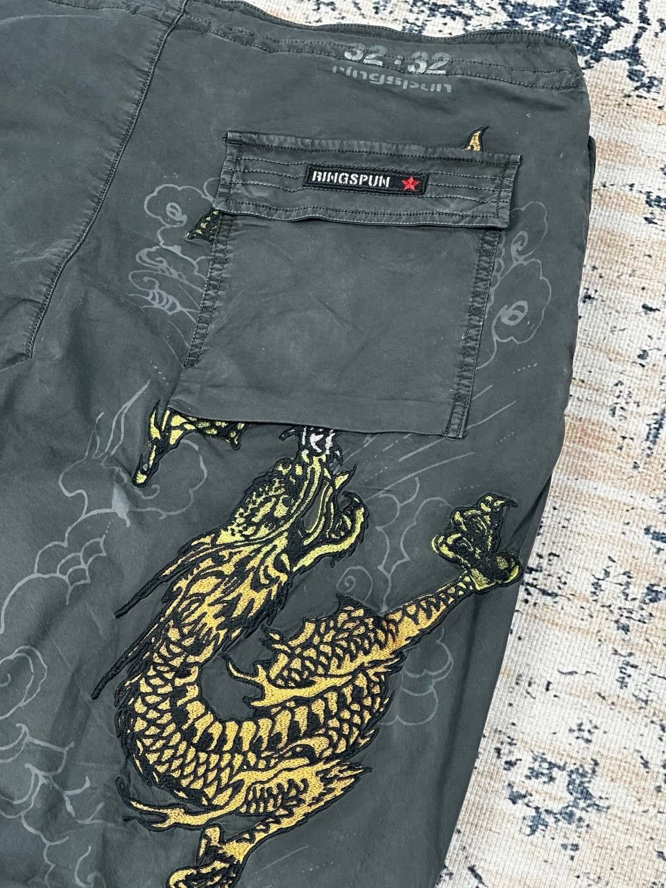 Japanese Brand Jpanese Embroidared Dragon Paraschute Pants Baggy Size US 32 / EU 48 - 14 Thumbnail