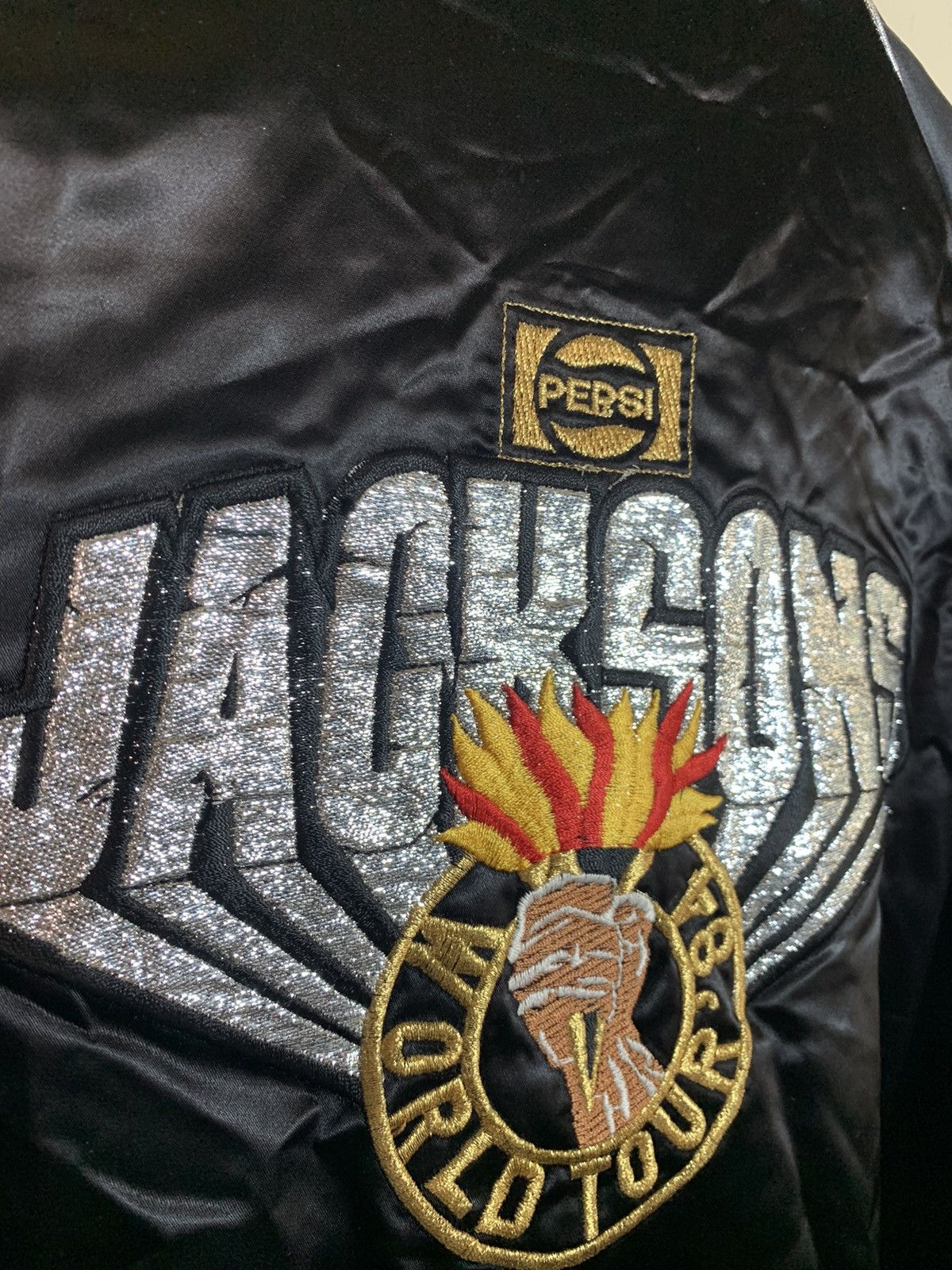 Band Tees *RARE* Vintage DS 1984 Michael Jackson 5 World Tour Jacket M Size US M / EU 48-50 / 2 - 5 Thumbnail
