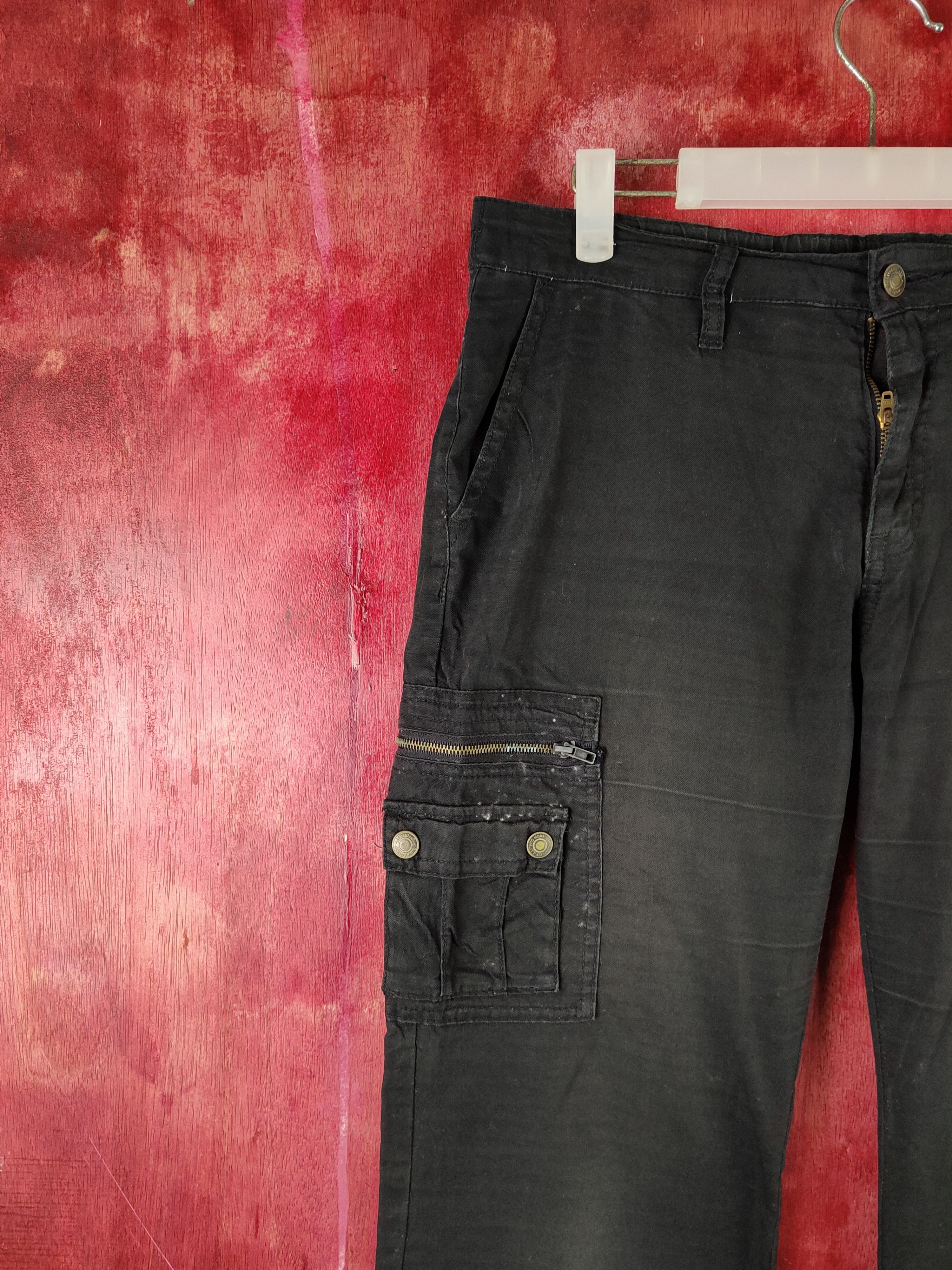 Japanese Brand Japanese Brand Black Multipocket Tactical Cargo Pants #S1734 Size 27" / US 4 / IT 40 - 3 Thumbnail