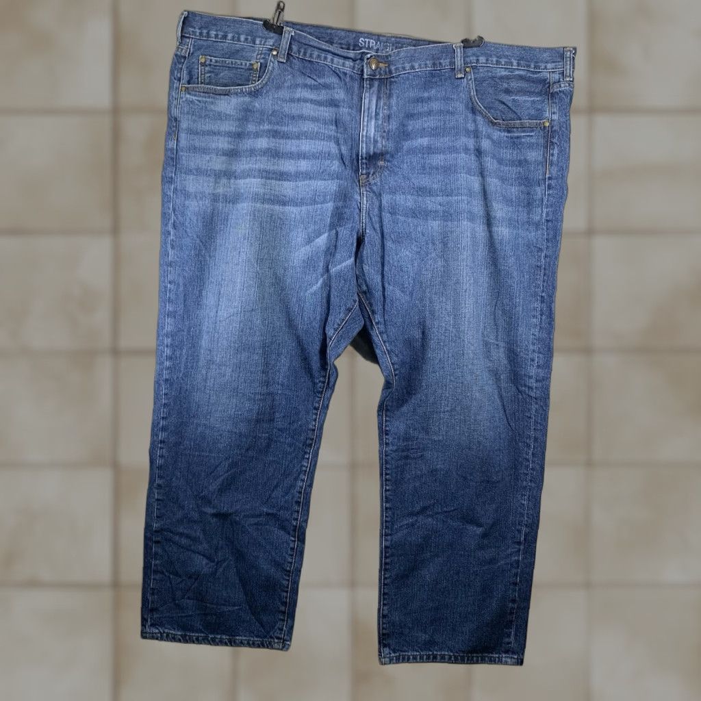 Chaps Chaps Blue Denim Straight Fit Jeans Big & Tall Men's Size 52X32 Casual Work Cowboy Size US 36 / EU 52 - 1 Thumbnail