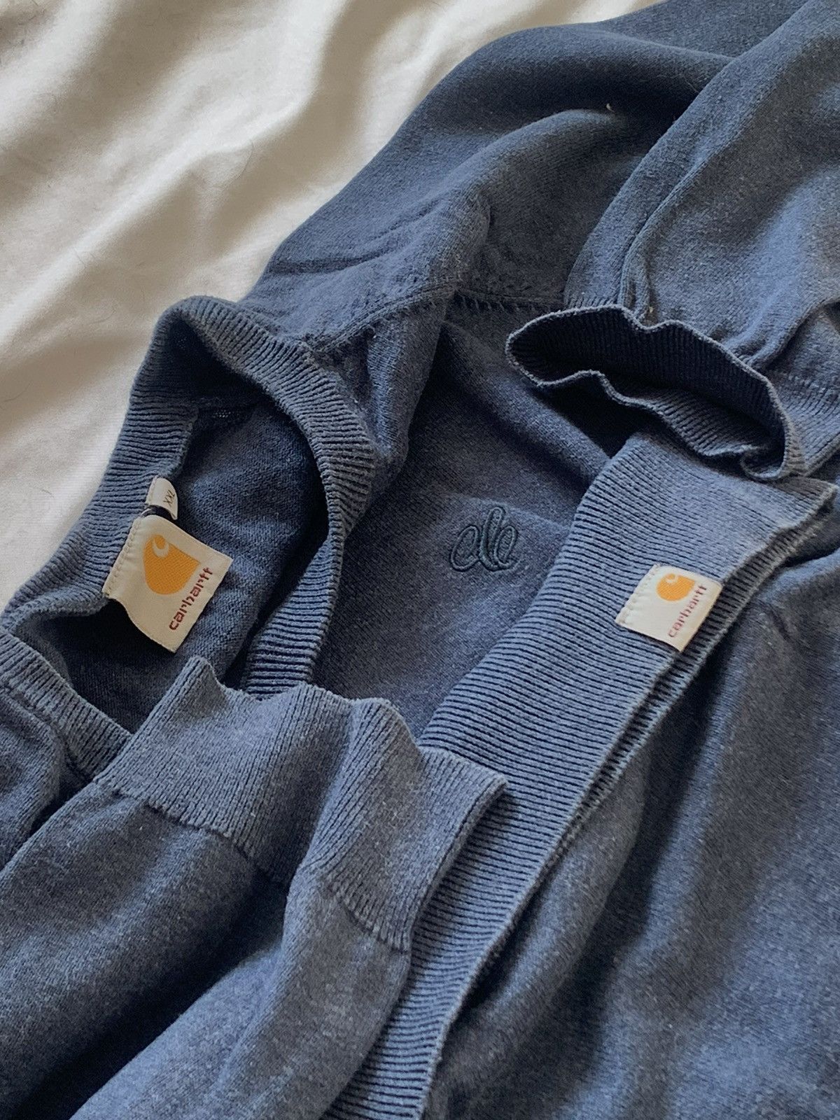 Carhartt Carhartt WIP Navy Knit Sweater XL — Clean Minimal Logo Size US XL / EU 56 / 4 - 2 Thumbnail