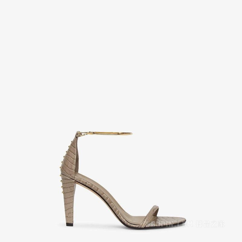 Fendi o1s1wg110425 Sandals in Grey Size US 7 / IT 37 - 1 Thumbnail