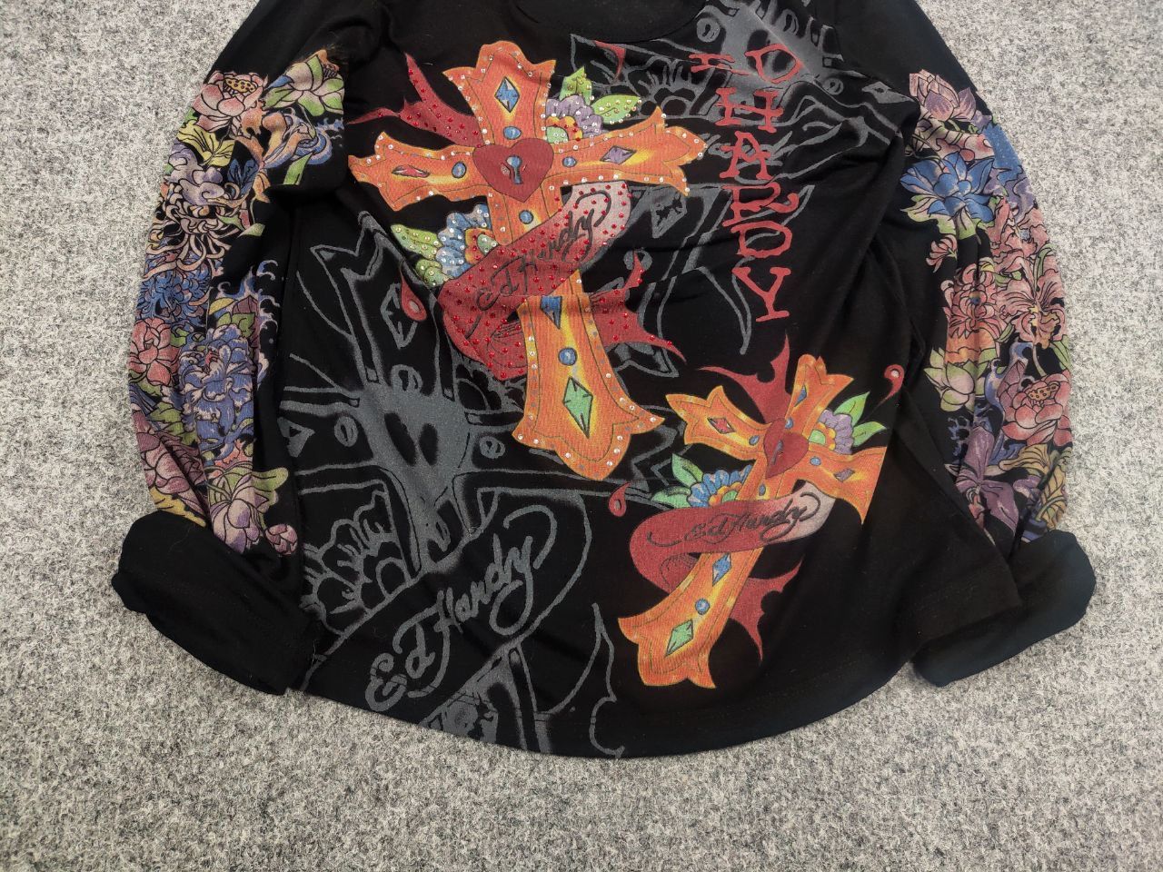 Ed Hardy Ed Hardy by Christian Audigier Vintage Y2K Light Long Sleeve Size M / US 6-8 / IT 42-44 - 5 Thumbnail