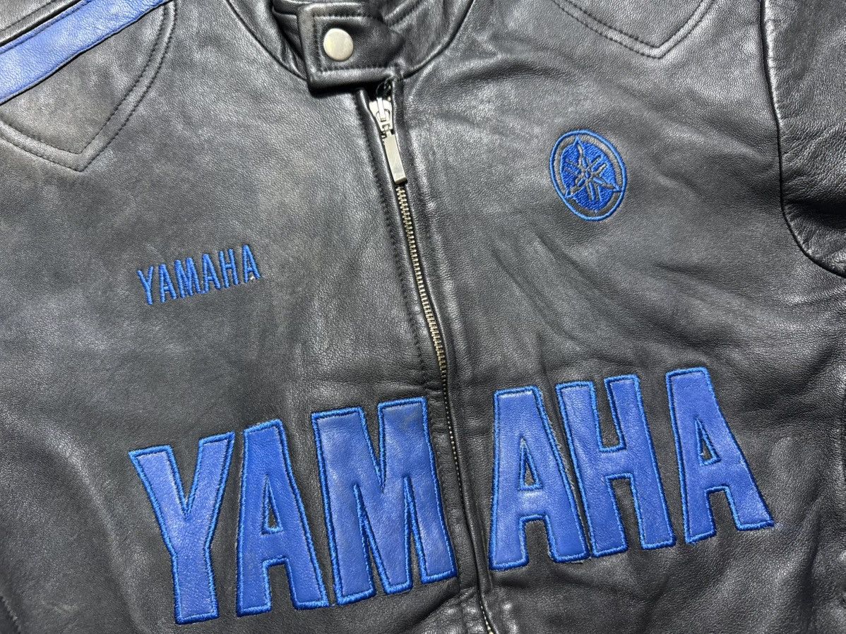 Yamaha Yamaha Leather Moto Jacket Big Logo Rare Bike Size US M / EU 48-50 / 2 - 7 Thumbnail