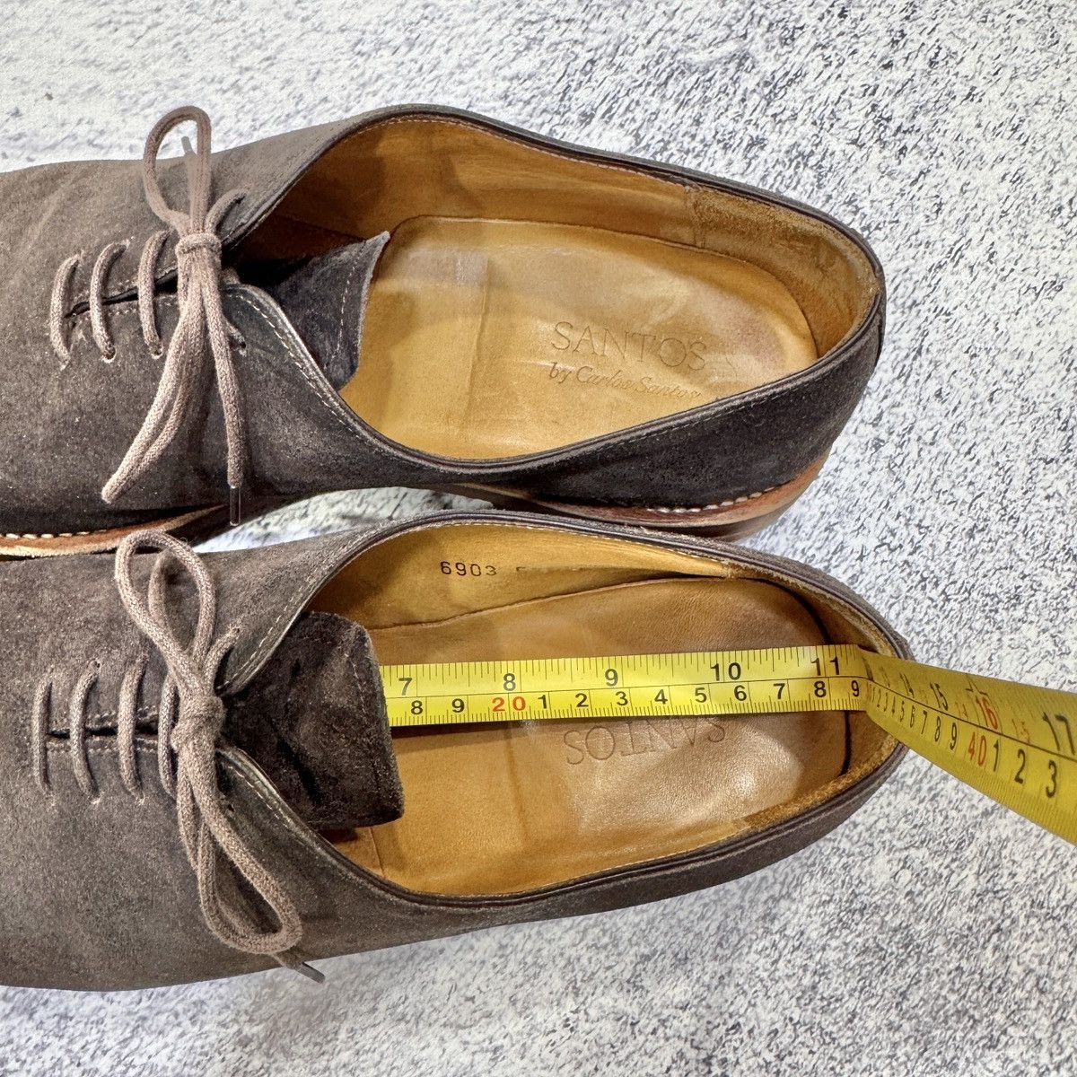 Carlos Santos Carlos Santos Mens Brown Suede Oxfords US9.5 UK8.5 Size US 9.5 / EU 42-43 - 14 Thumbnail