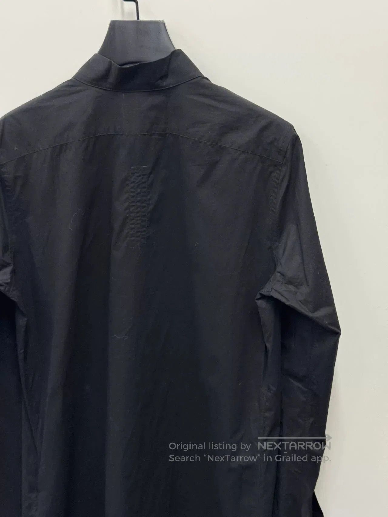 Rick Owens Rick Owens Men's Black V-Neck Long Shirt. Size US S / EU 44-46 / 1 - 4 Thumbnail
