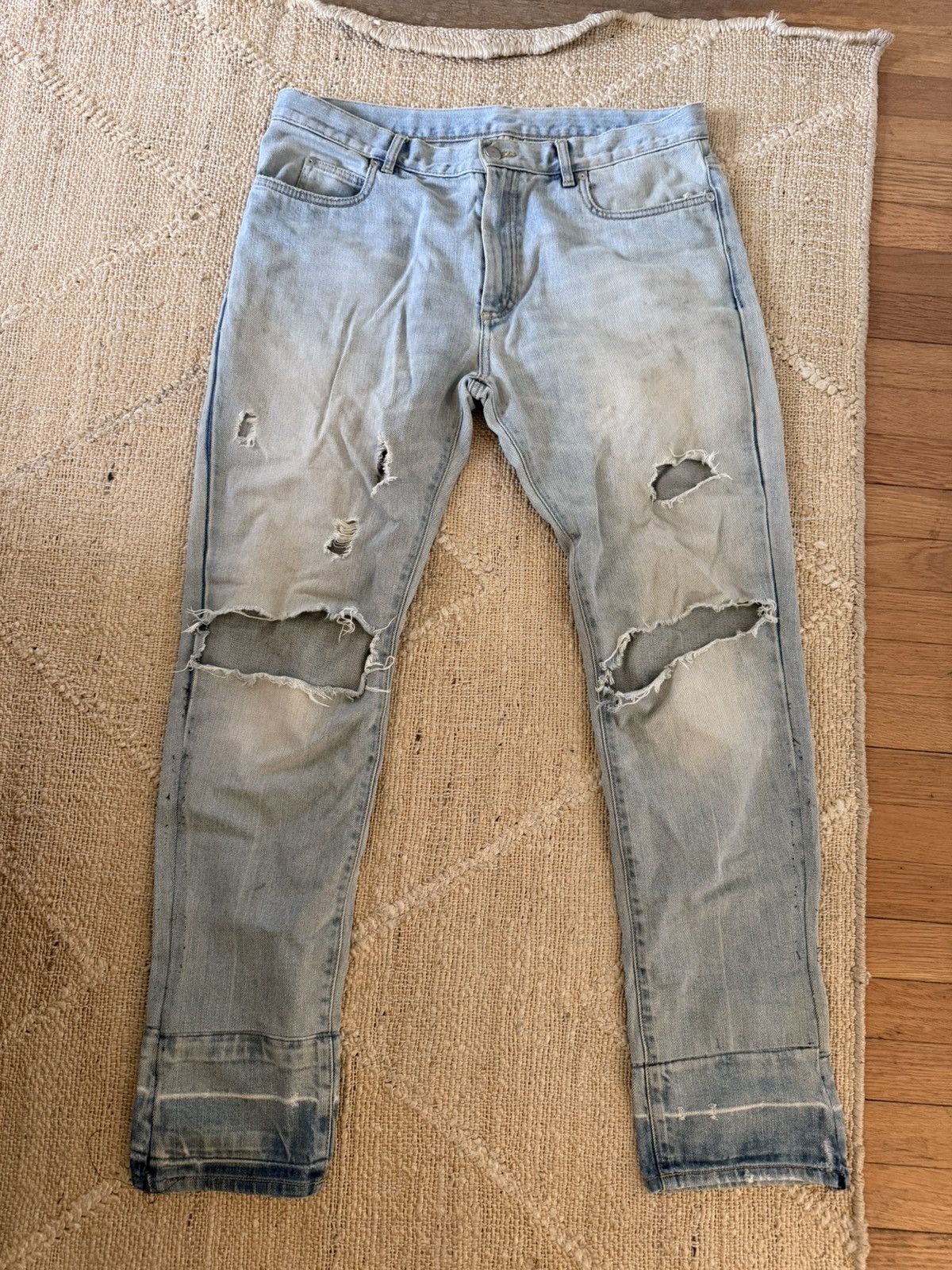 Maison Margiela Maison Margiela destroyed denim Size US 34 / EU 50 - 1 Thumbnail