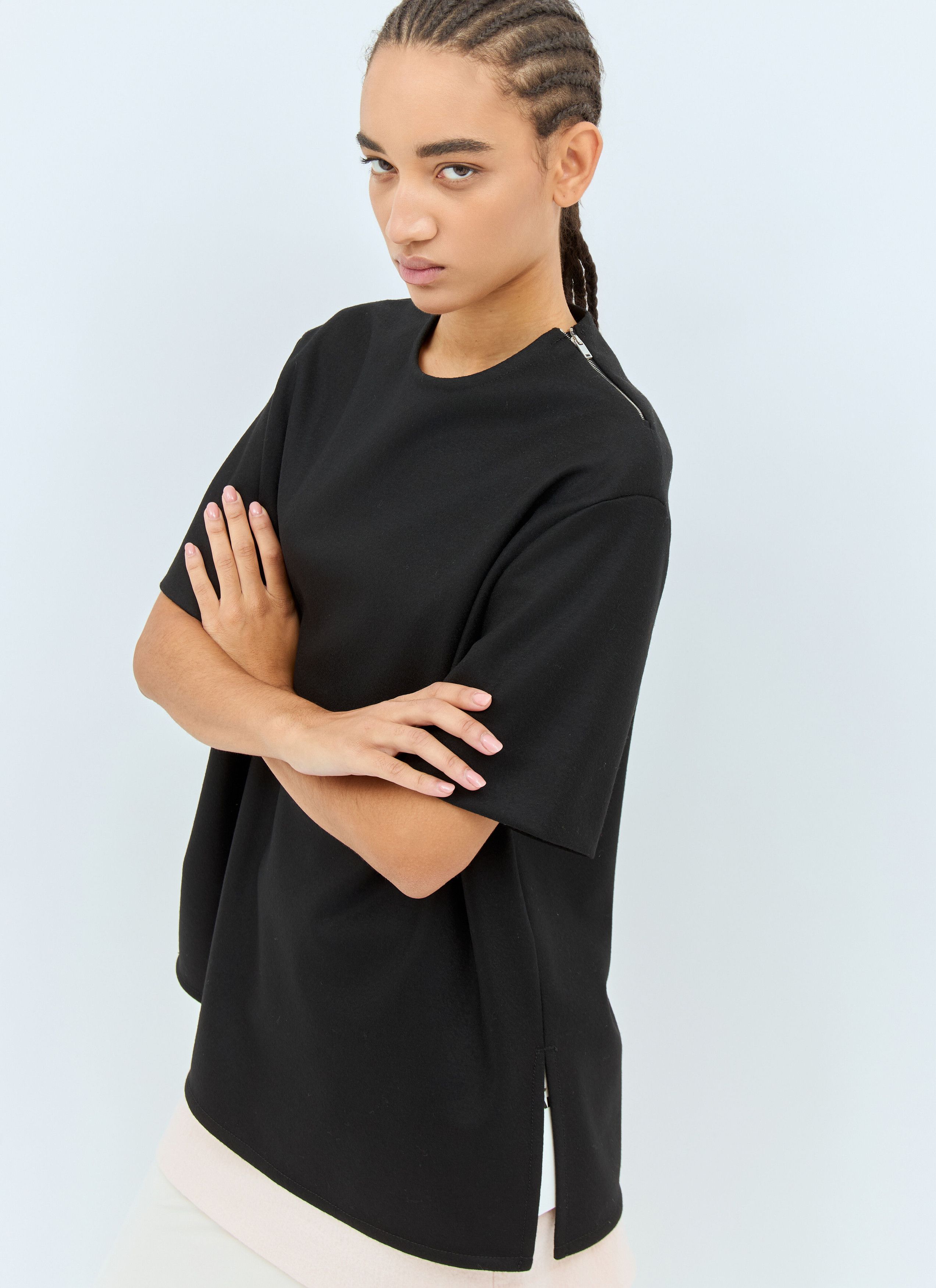 Jil Sander Zip Embellished T-Shirt Size XS / US 0-2 / IT 36-38 - 1 Thumbnail