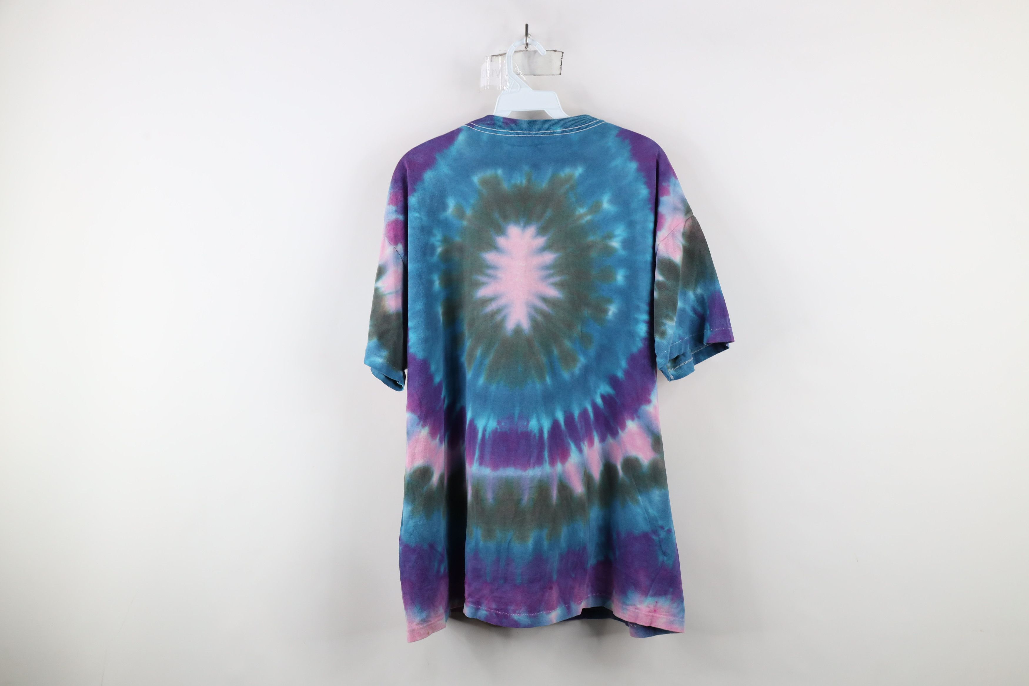 Vintage Vintage 90s Streetwear Smiley Face Tie Dye T-Shirt USA Size US XL / EU 56 / 4 - 11 Thumbnail
