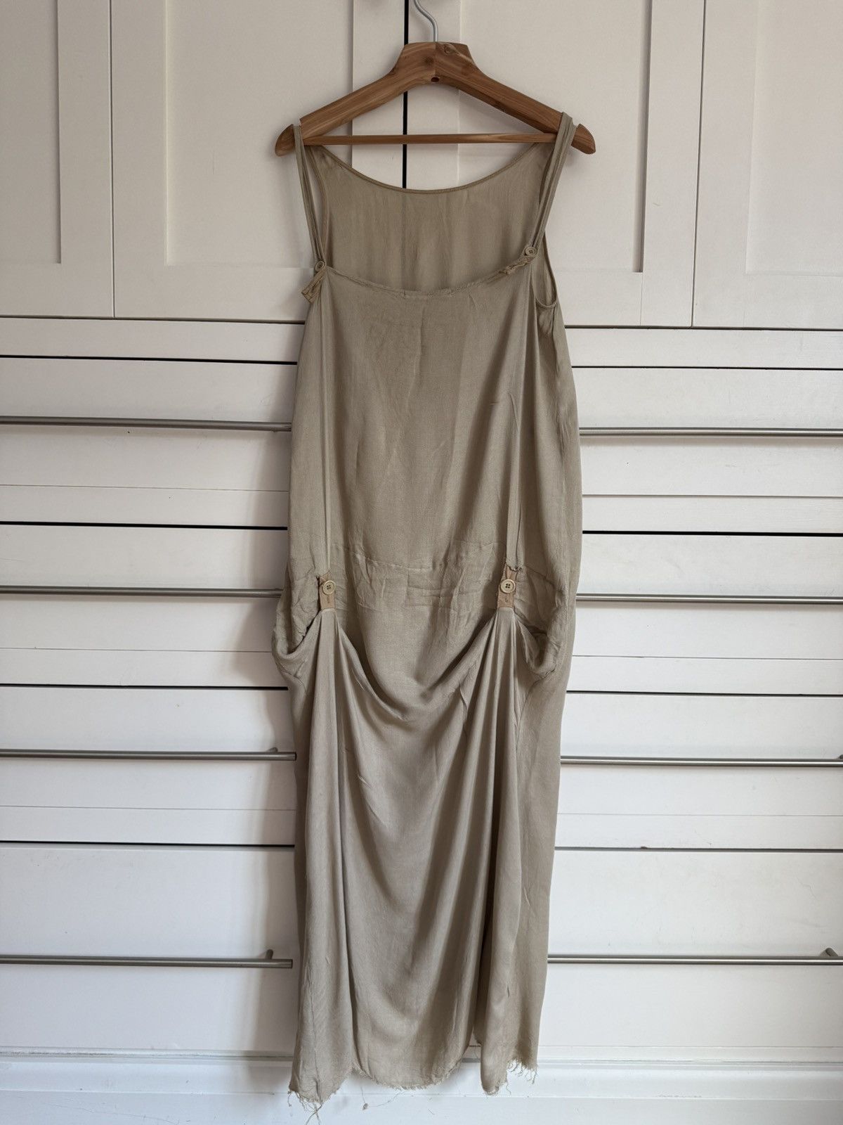 Cherevichkiotvichki Cherevichkiotvichki Beige Drape Dress Size M / US 6-8 / IT 42-44 - 3 Thumbnail