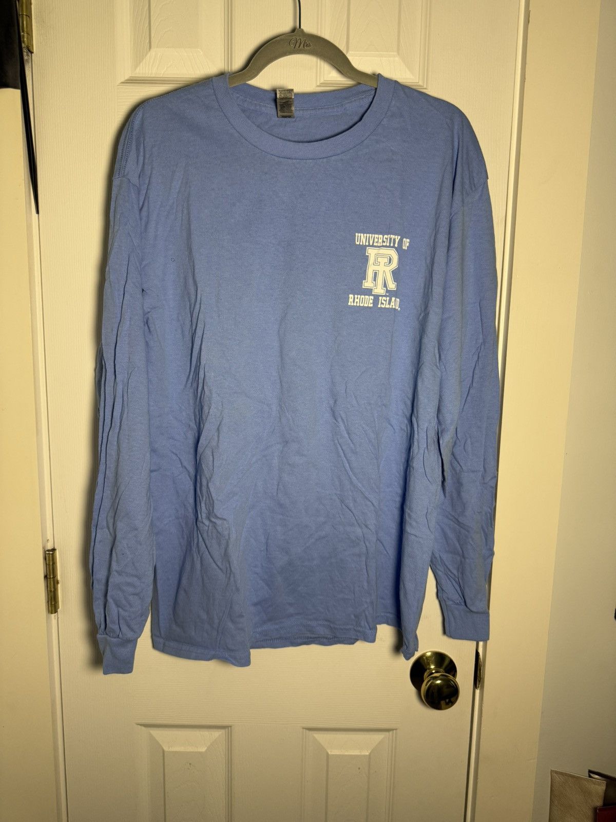 Gildan × Vintage Rhode Island University Long Sleeve T-Shirt Size US L / EU 52-54 / 3 - 1 Thumbnail