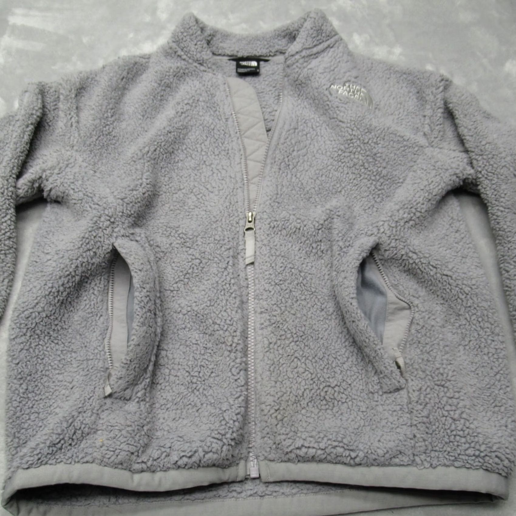 The North Face The North Face Jacket Womens Medium Gray Banded Collar Pockets Fleece Full Zip Size M / US 6-8 / IT 42-44 - 6 Thumbnail