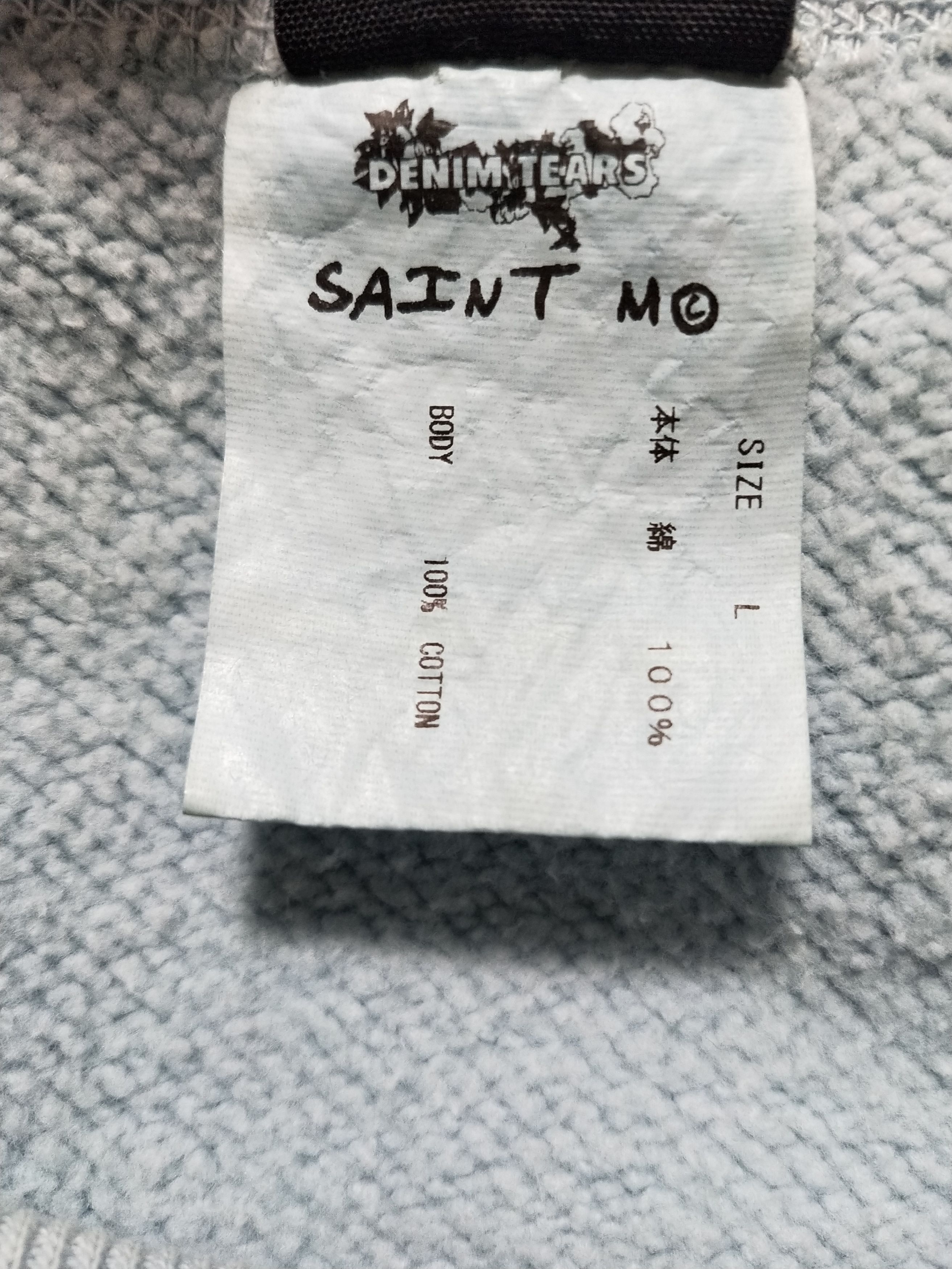 DENIM TEARS × Saint Michael 'Saint Tears' Logo Sweatshirt Size US L / EU 52-54 / 3 - 6 Thumbnail