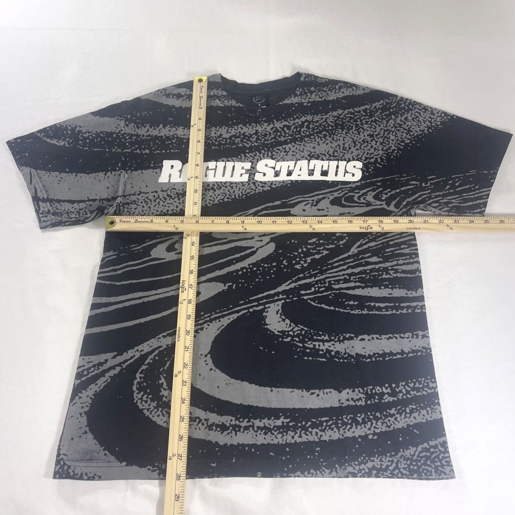 Logo 7 VINTAGE Rogue Status L T-Shirt ROB LOGO AOP Skate Y2K Pattern Size US L / EU 52-54 / 3 - 2 Thumbnail