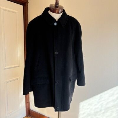 Other Valente Wool Cashmere Overcoat Topcoat Black Plaid Lined Mad Size US XL / EU 56 / 4 - 10 Thumbnail