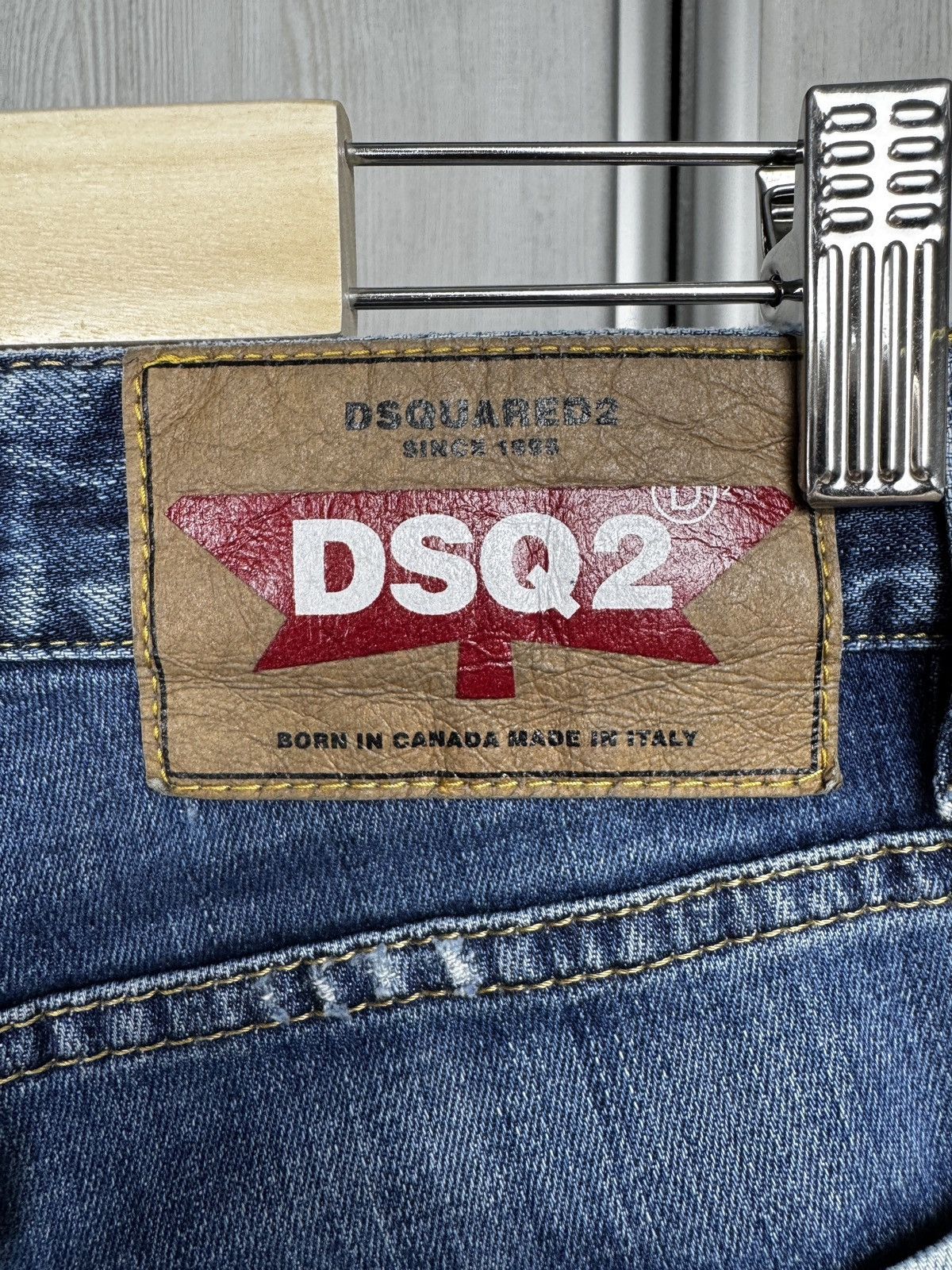 Dsquared2 Dsquared2 blue distressed faded slim jeans denim pants Size 28" / US 6 / IT 42 - 8 Thumbnail