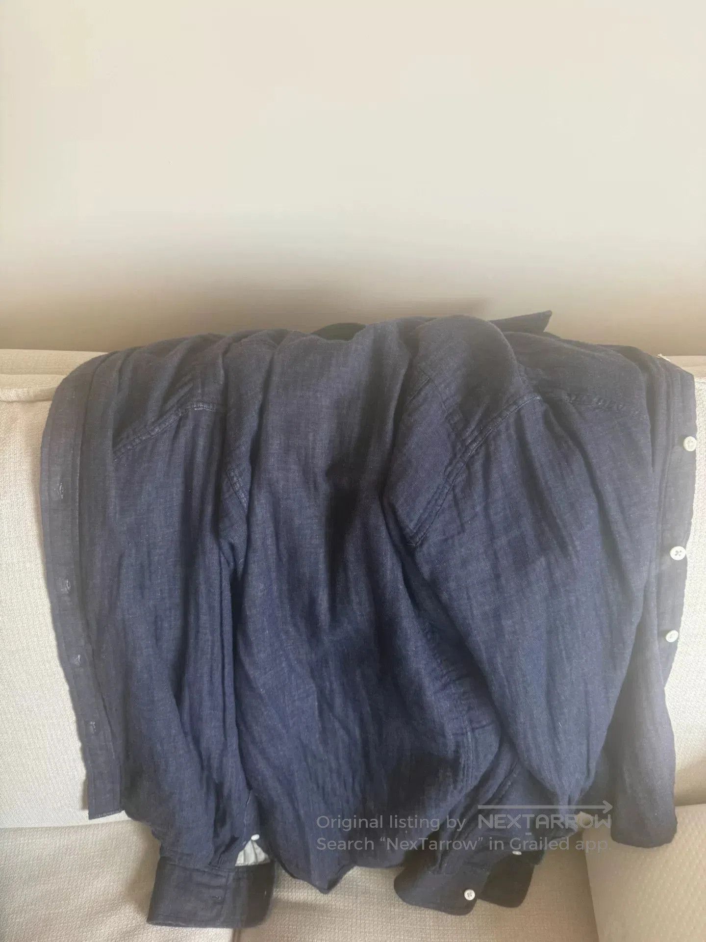 Corridor Layered Indigo Dyed Button-Up Shirt. Size US S / EU 44-46 / 1 - 6 Thumbnail