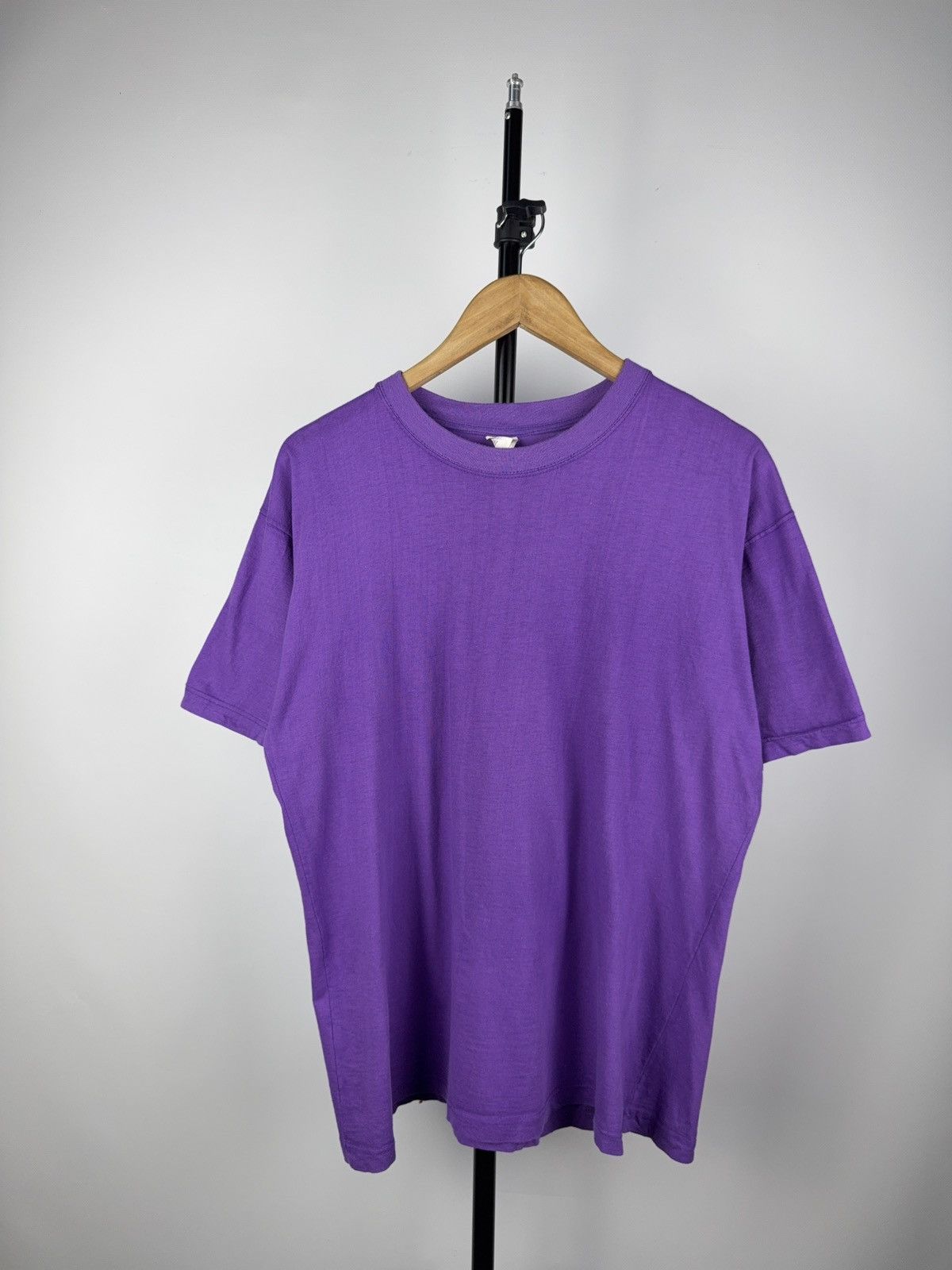 Japanese Brand × Vintage Vintage 80s Japanese Style Faded Blank Tee shirt Y2K rare Size US XL / EU 56 / 4 - 1 Thumbnail