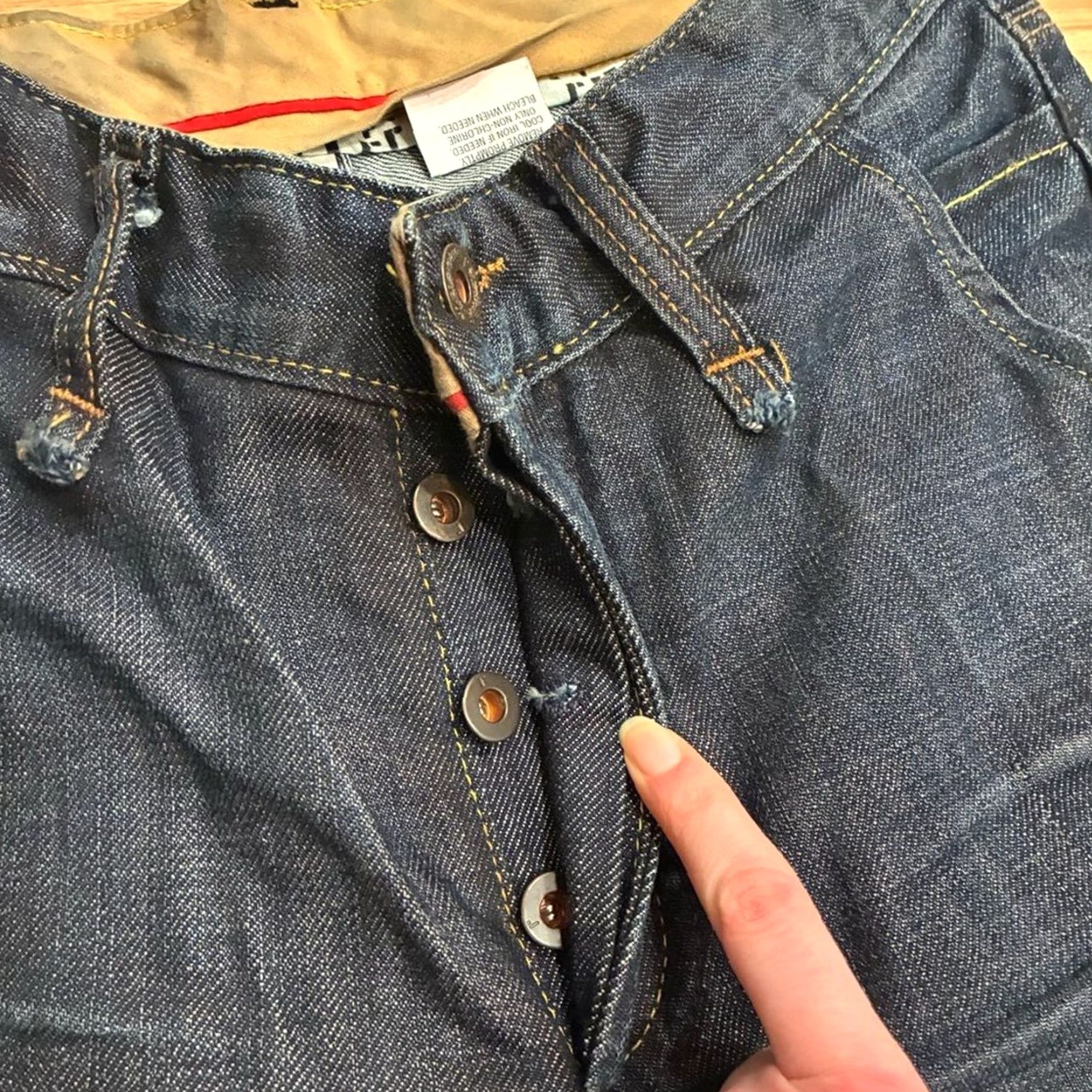Denime Rogan Jeans Denim Dark Wash Button Fly Funnel Straight 28x34 Men Size 28 Regular New without Tags Size US 28 / EU 44 - 6 Thumbnail