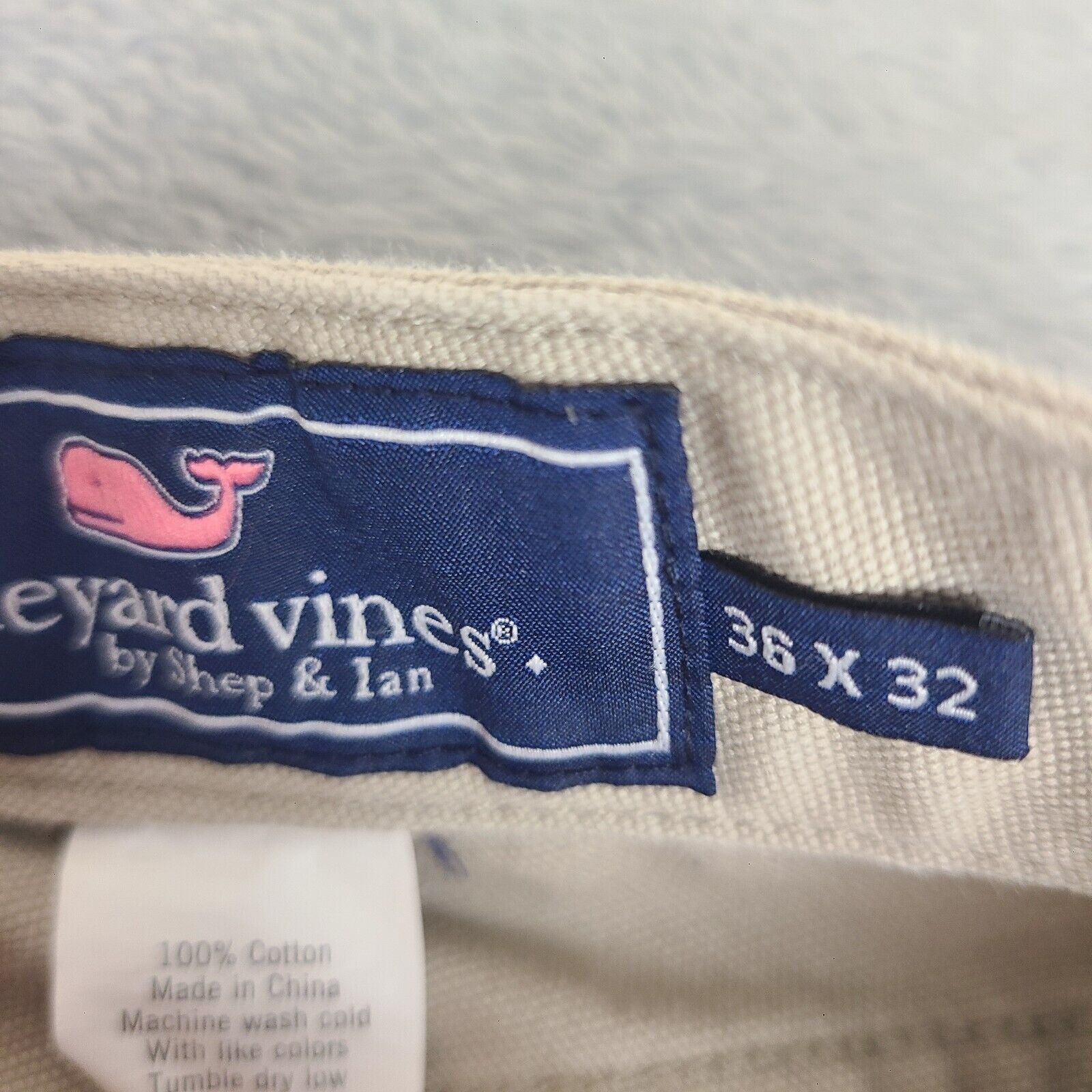 Vineyard Vines Vineyard Vines Pants Mens Size 36X32 Khaki Regular Fit Light Size US 36 / EU 52 - 2 Thumbnail