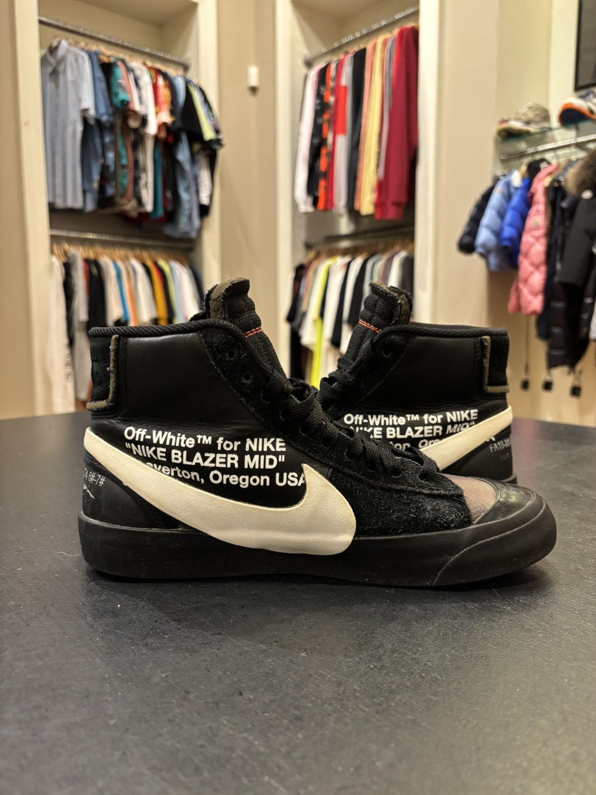 Nike × Off-White Off-White X Nike Blazer Mid Grim Reaper Size US 7 / EU 40 - 4 Thumbnail