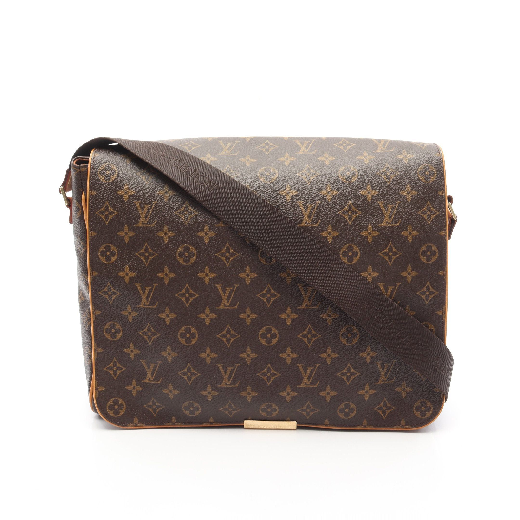 Louis Vuitton Aves Monogram Shoulder Bag Leather Brown, Women's
