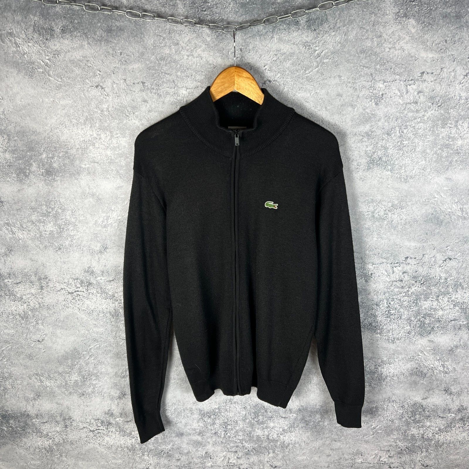 Lacoste Lacoste Zip Sweater Men's Size 5 Black Long Sleeve ` Size US M / EU 48-50 / 2 - 1 Thumbnail