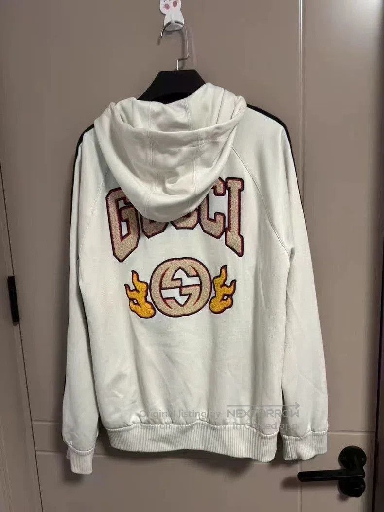 Gucci Gucci Flame Embroidery Zip Hoodie. Size US XS / EU 42 / 0 - 2 Thumbnail
