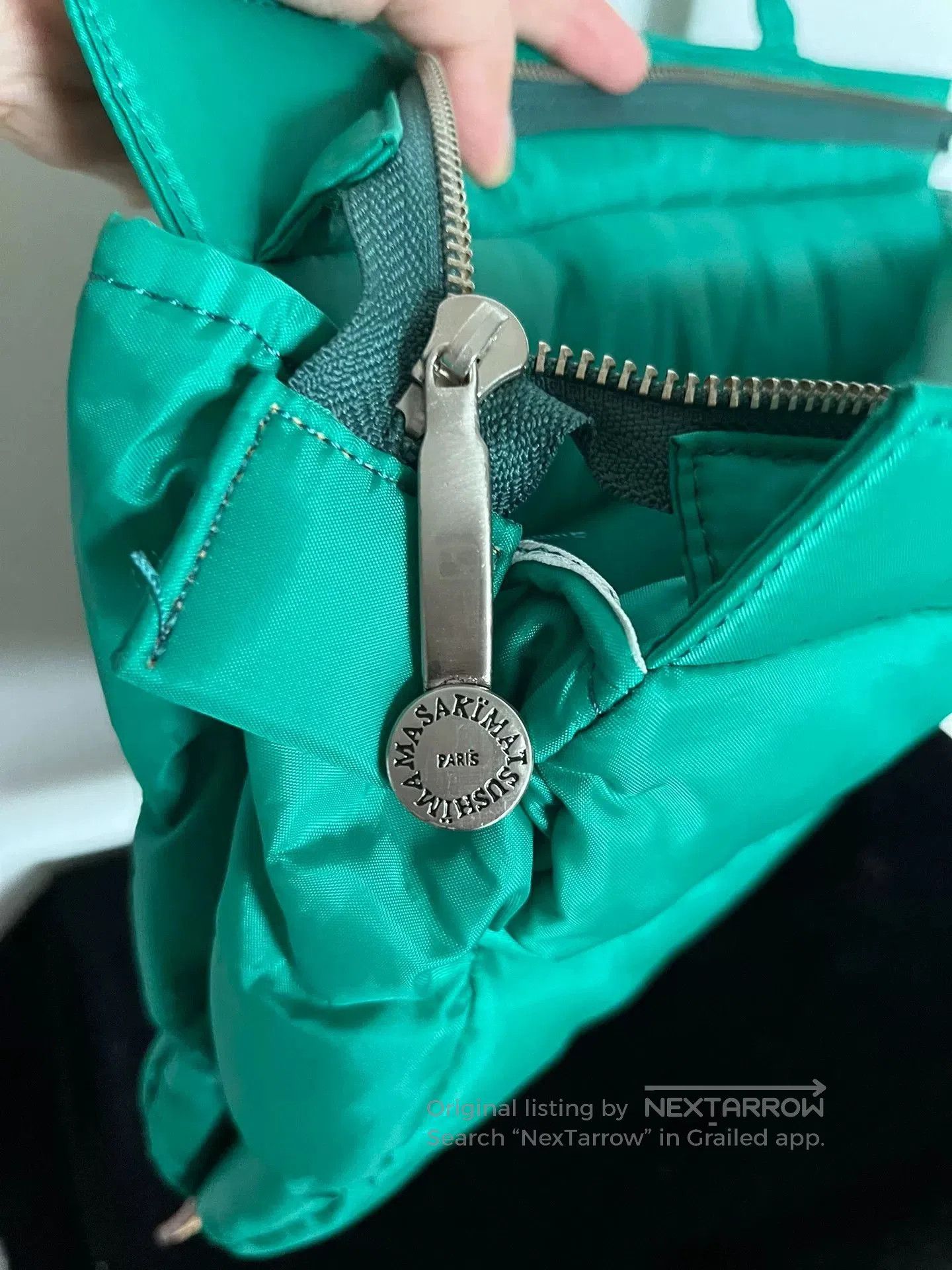 Masaki Matsushima Masaki Matsushima Green Padded Soft Tote. Size ONE SIZE - 9 Thumbnail
